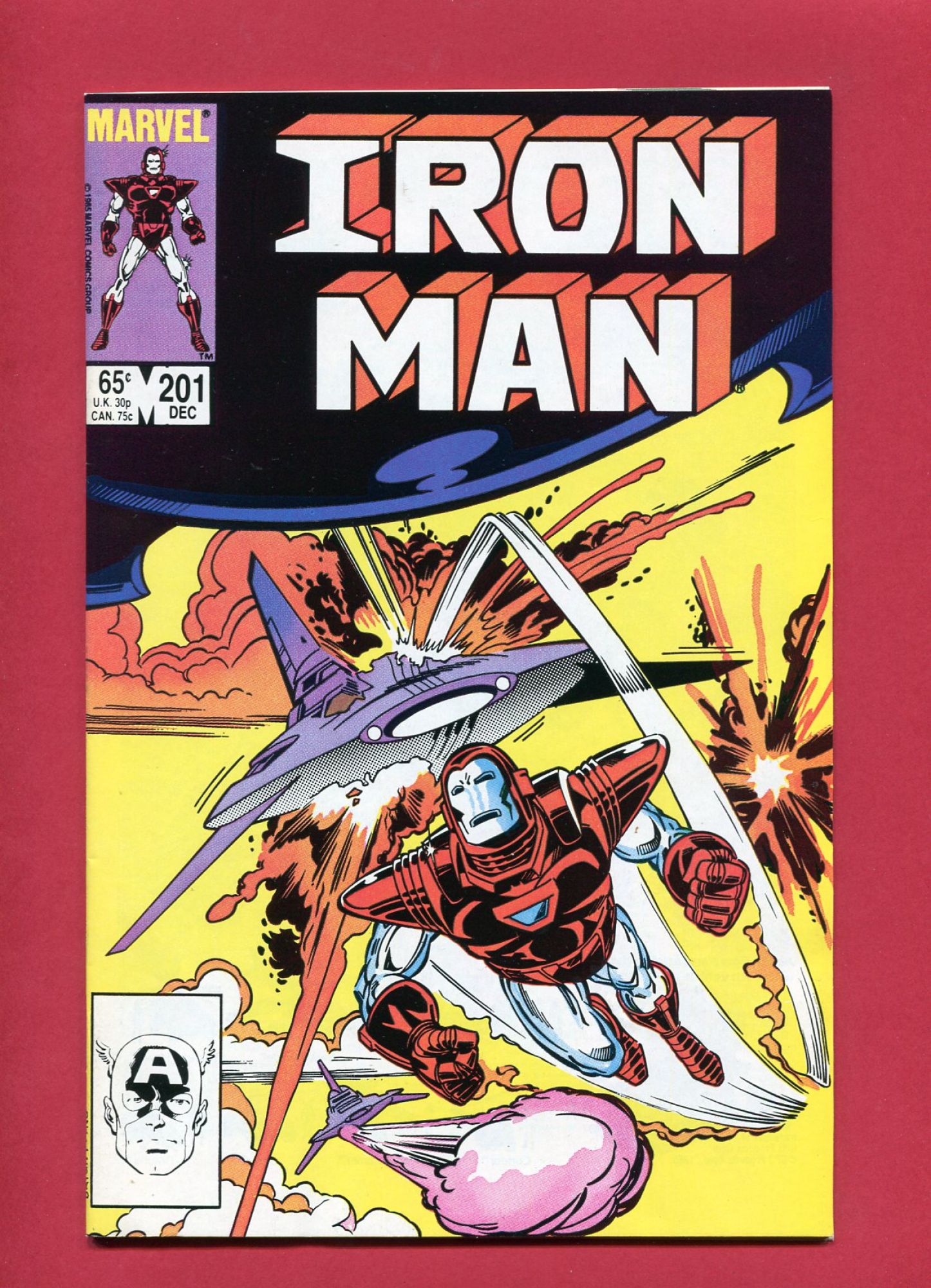 Iron Man #201, Dec 1985, 9.2 NM-