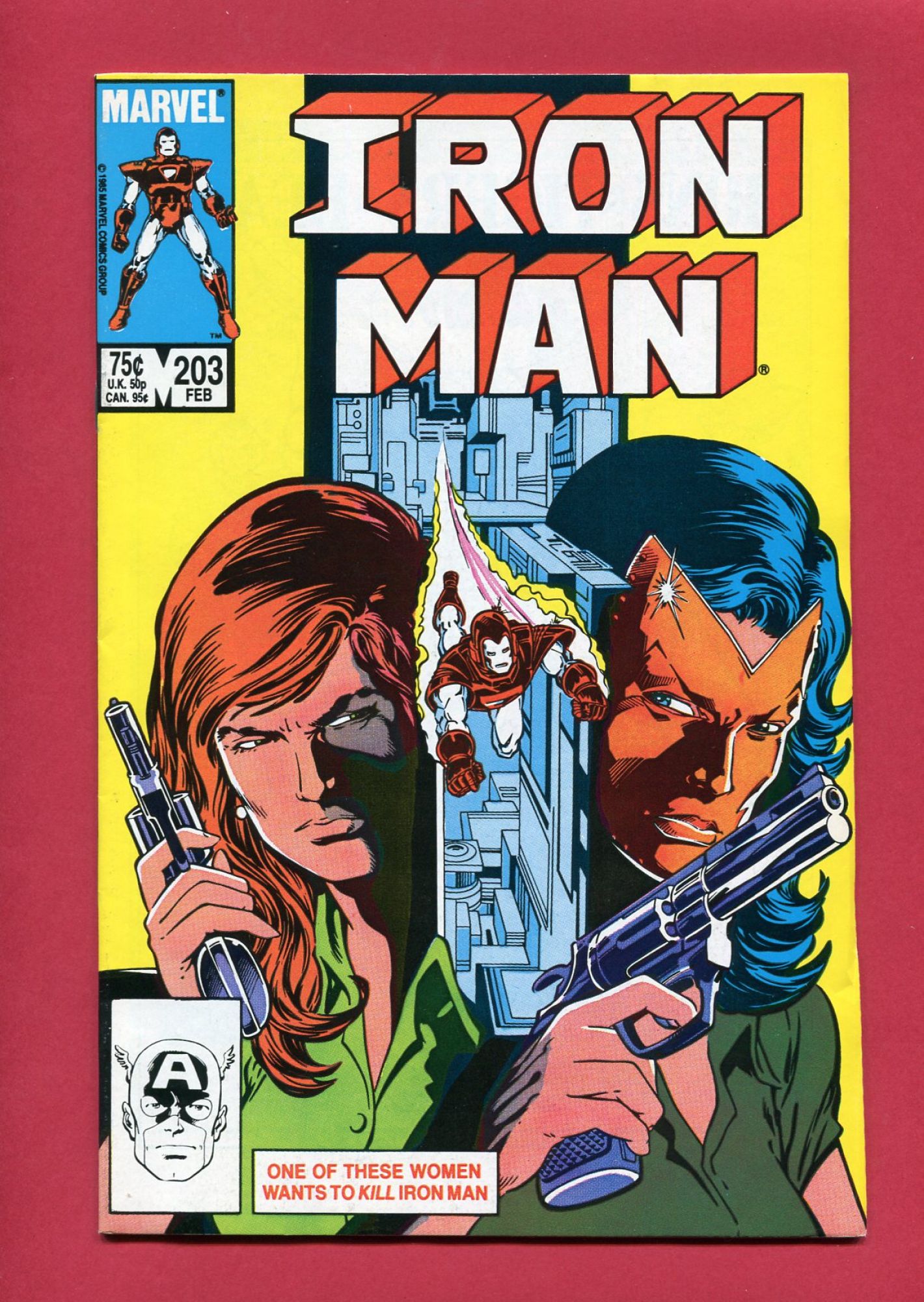 Iron Man #203, Feb 1986, 9.2 NM-