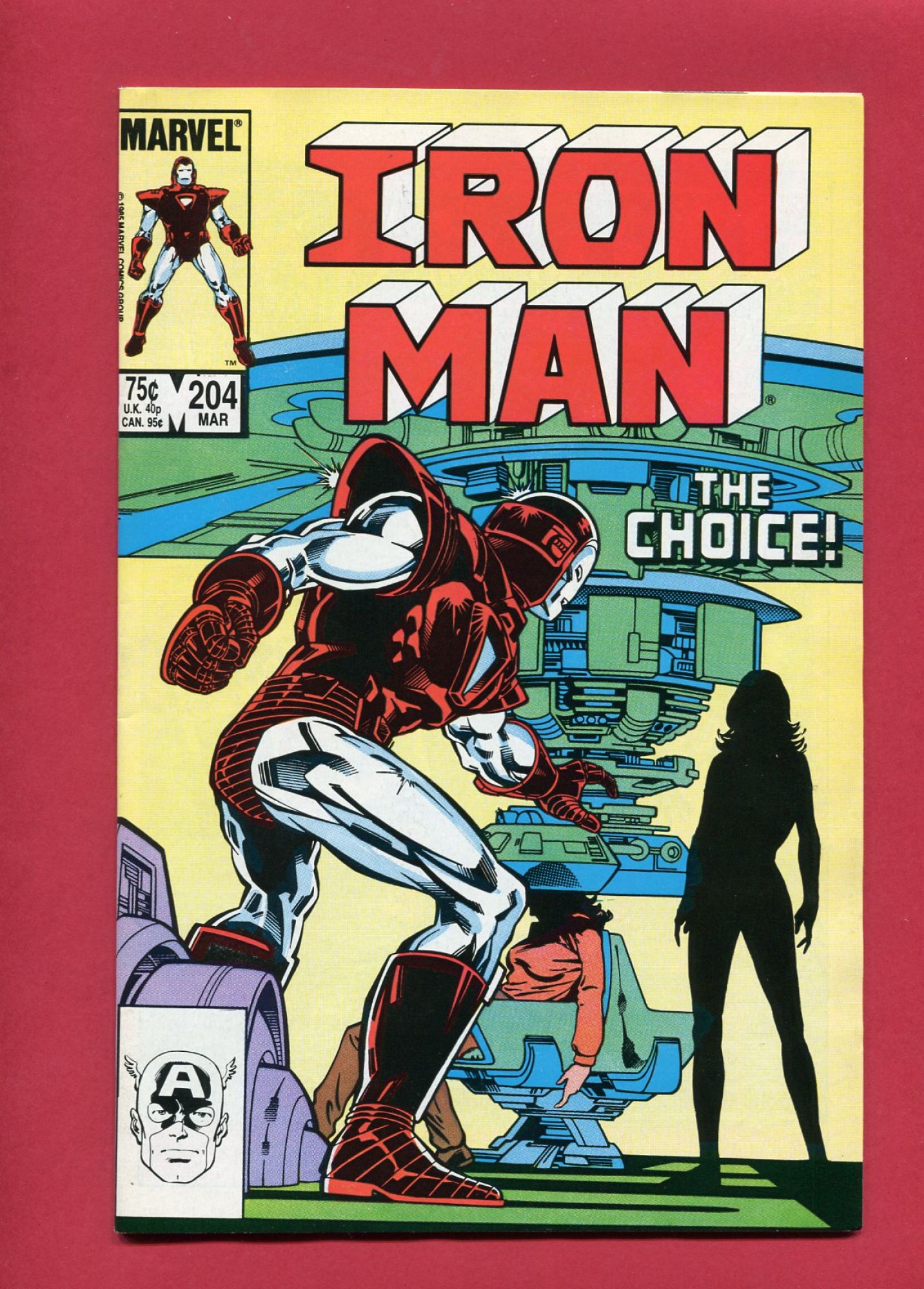 Iron Man #204, Mar 1986, 9.2 NM-
