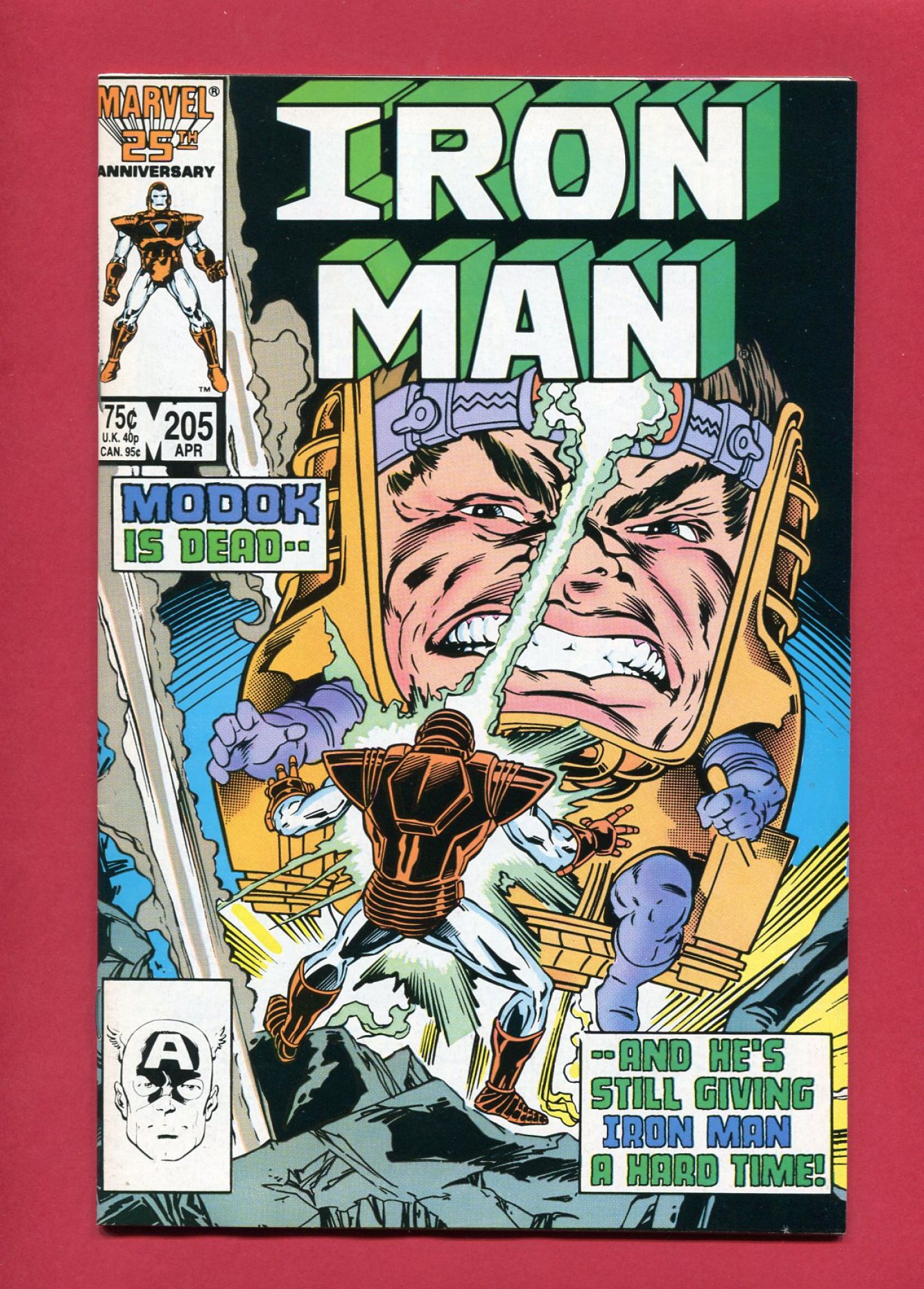 Iron Man #205, Apr 1986, 9.2 NM-
