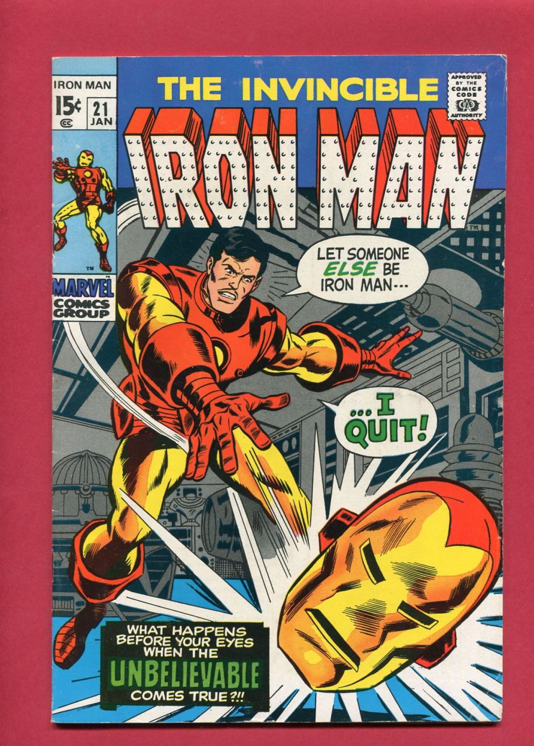 Iron Man (Volume 1 1968) 21, Jan 1970, Marvel Iconic