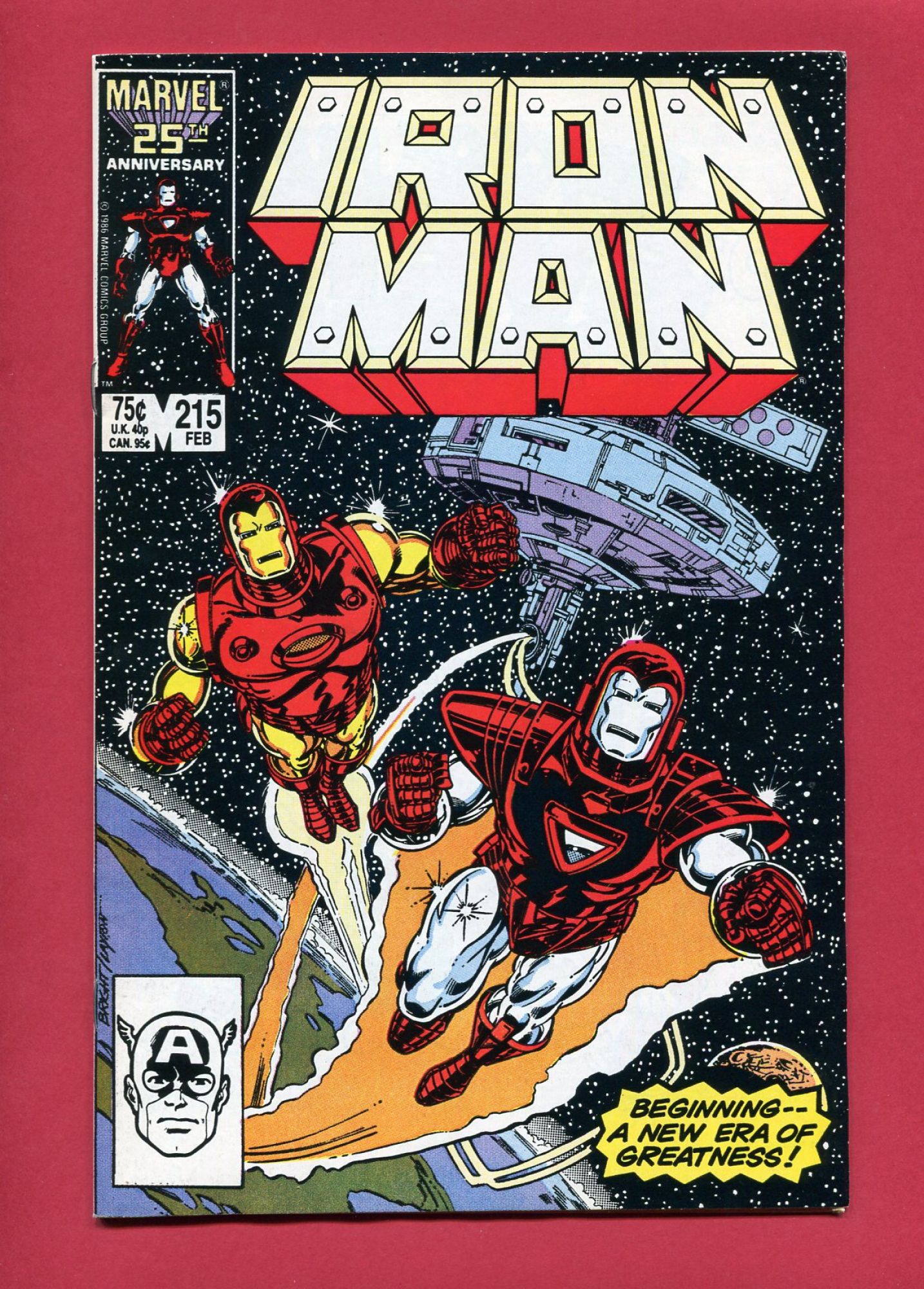 Iron Man #215, Feb 1987, 9.2 NM-