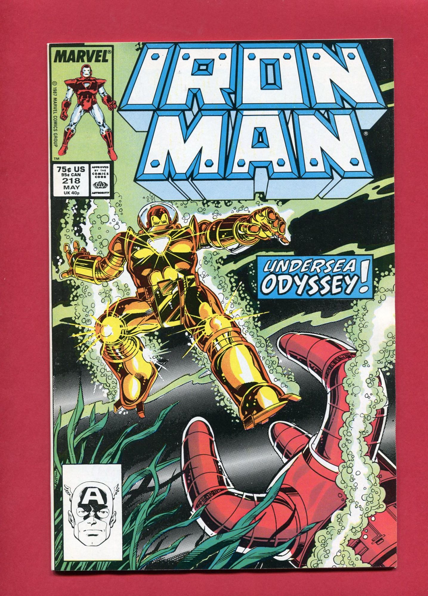 Iron Man #218, May 1987, 9.2 NM-