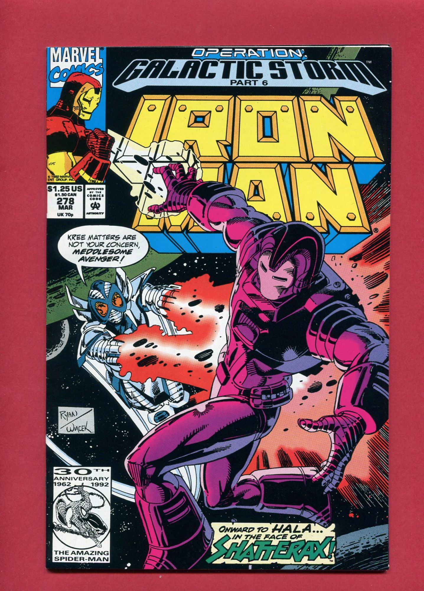 Iron Man #278, Mar 1992, 7.0 FN/VF