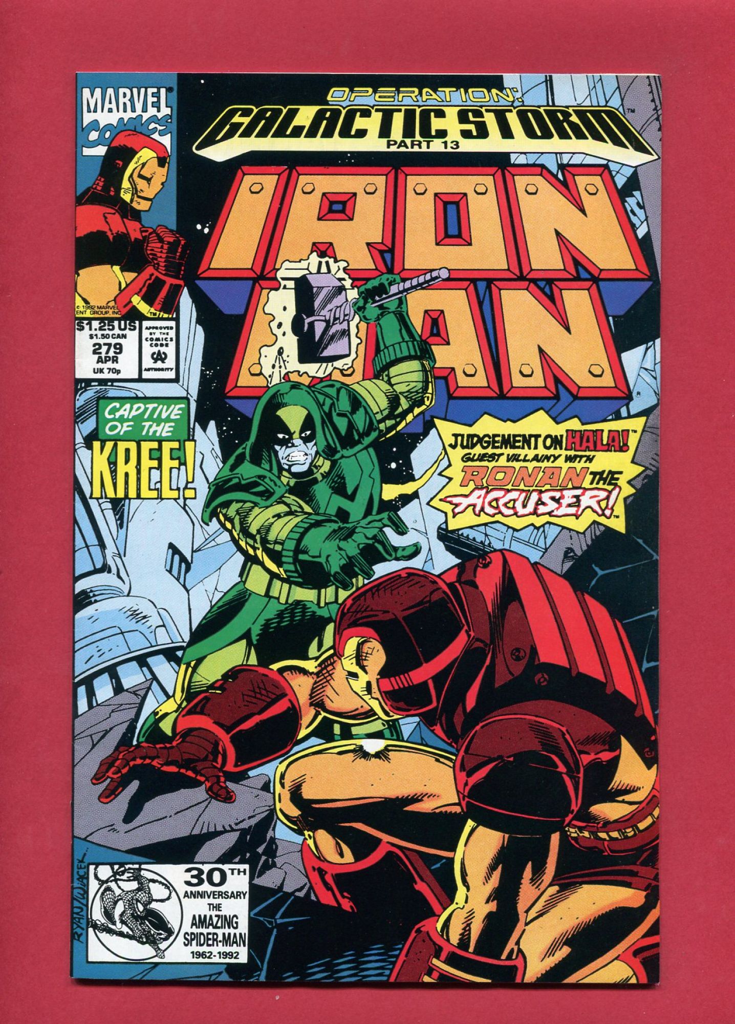 Iron Man #279, Apr 1992, 9.2 NM-