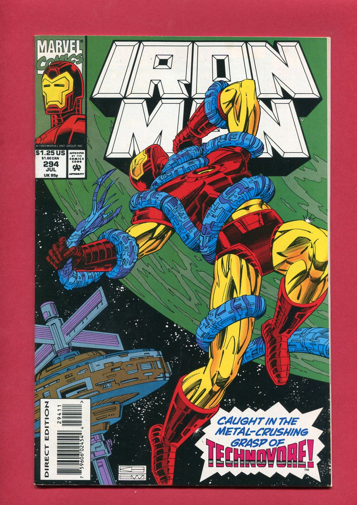 Iron Man #294, Jul 1993, 7.5 VF-