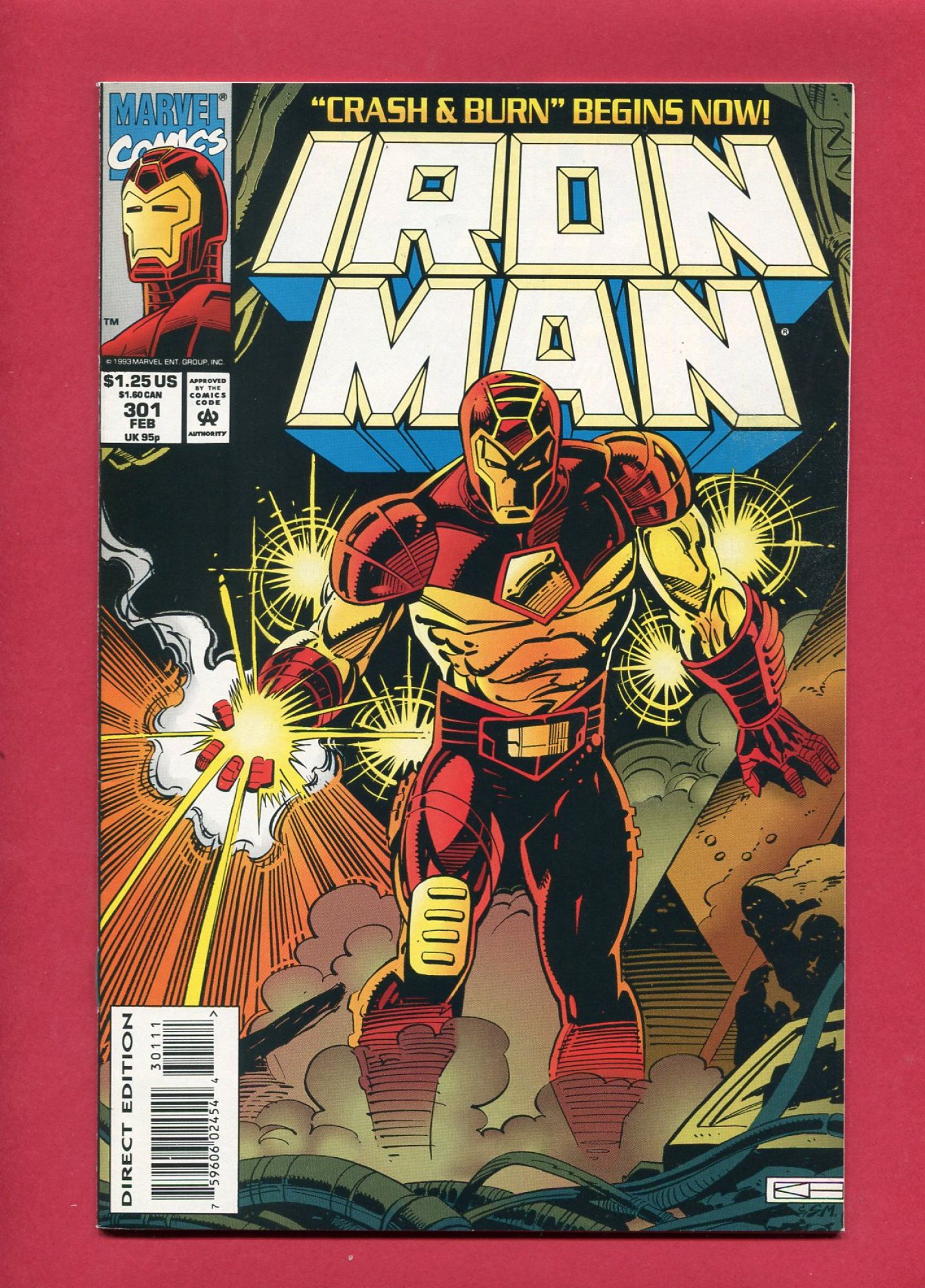 Iron Man #301, Feb 1994, 9.2 NM-
