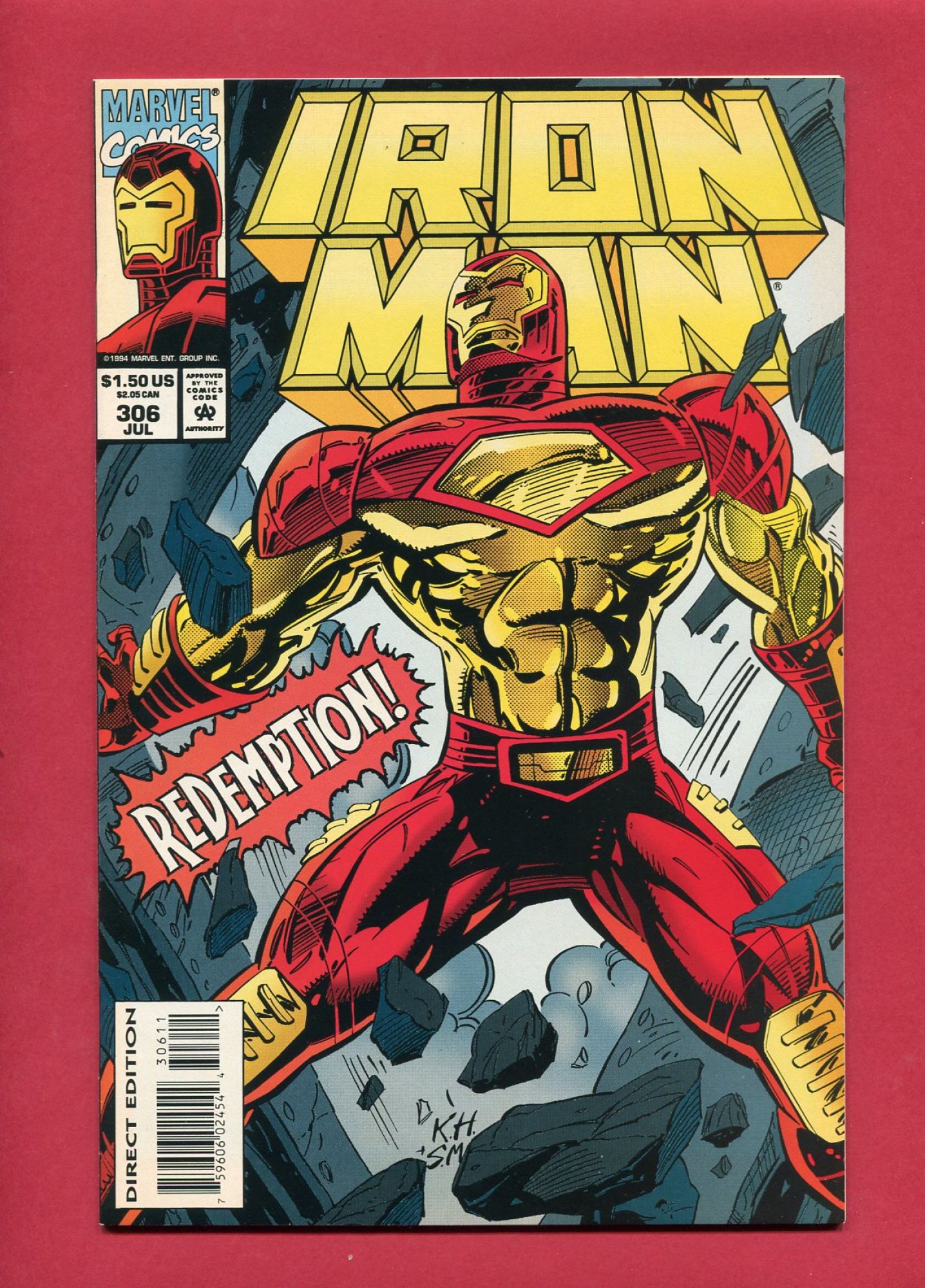Iron Man #306, Jul 1994, 9.2 NM-