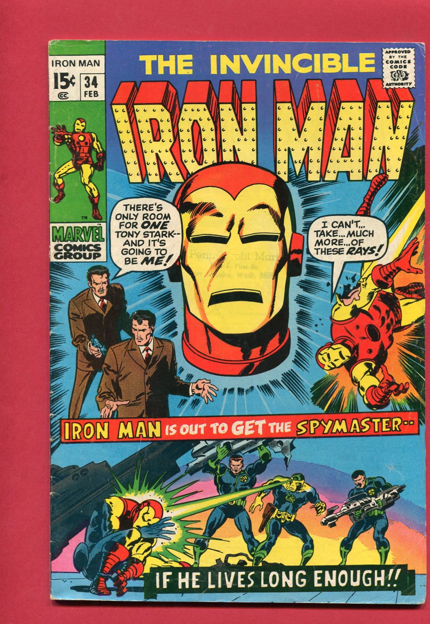 Iron Man #34, Feb 1971, 4.0 VG