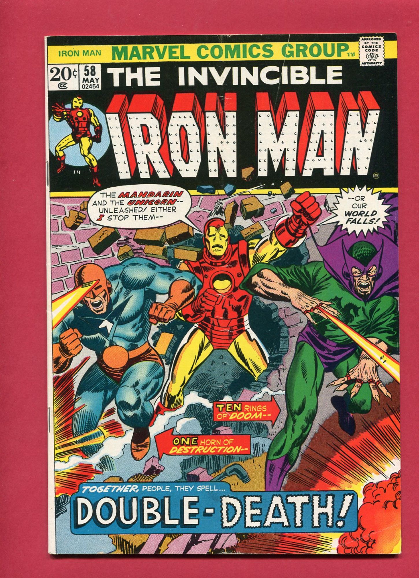 Iron Man #58, May 1973, 5.0 VG/FN