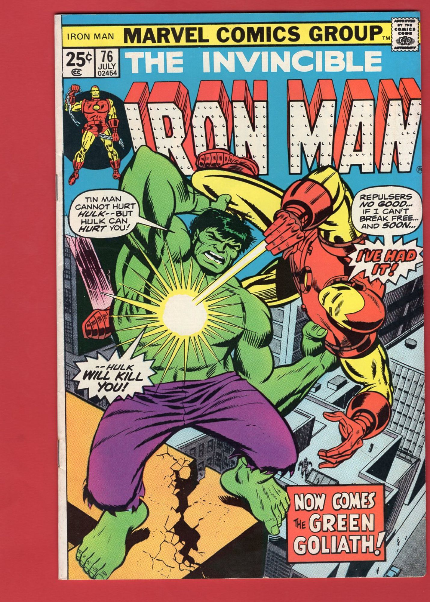 Iron Man #76, Jul 1975, 7.0 FN/VF
