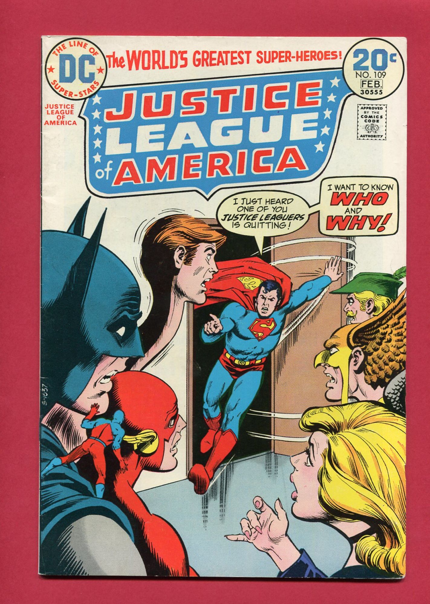 Justice League of America #109, Feb 1974, 6.5 FN+