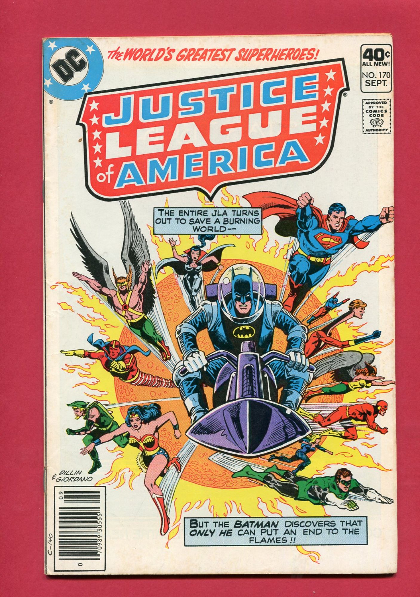 Justice League of America #170, Sep 1979, 7.5 VF-
