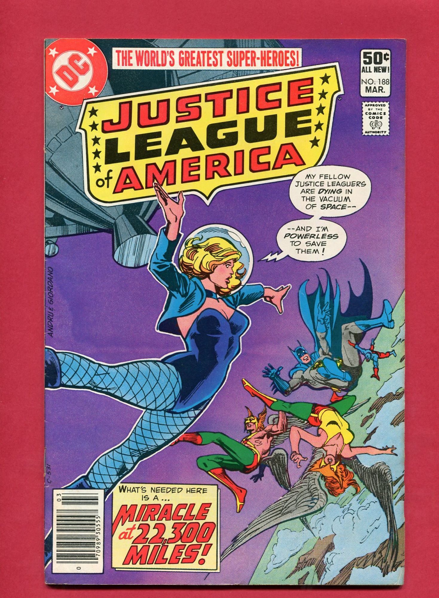 Justice League of America #188, Mar 1981, 7.5 VF-