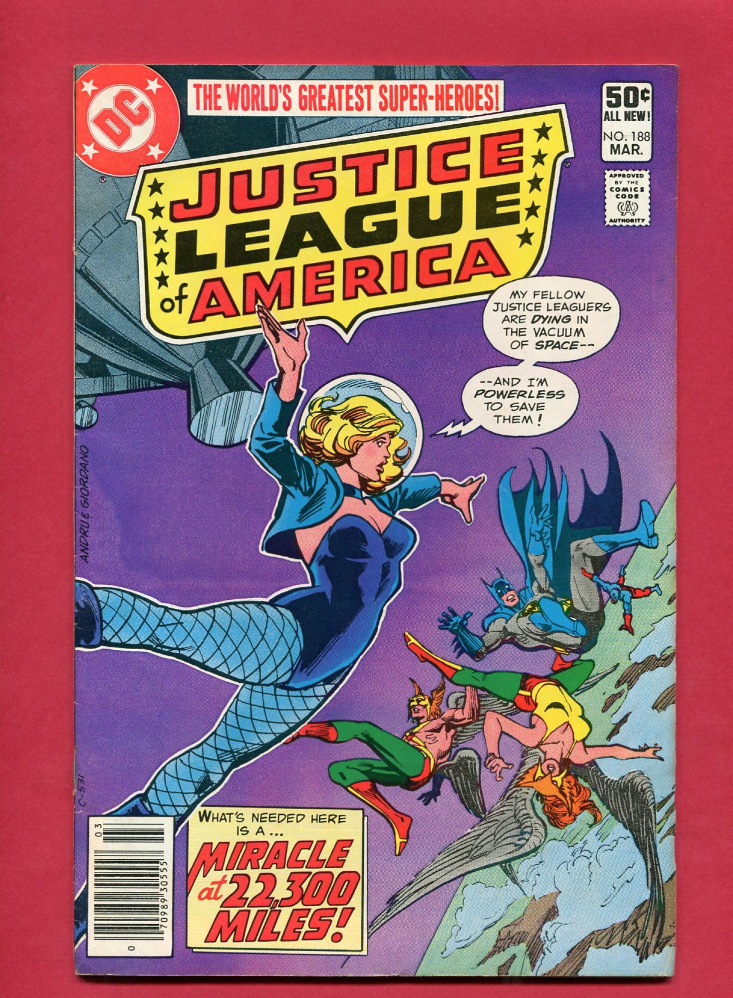 Justice League of America #188, Mar 1981, 7.5 VF-