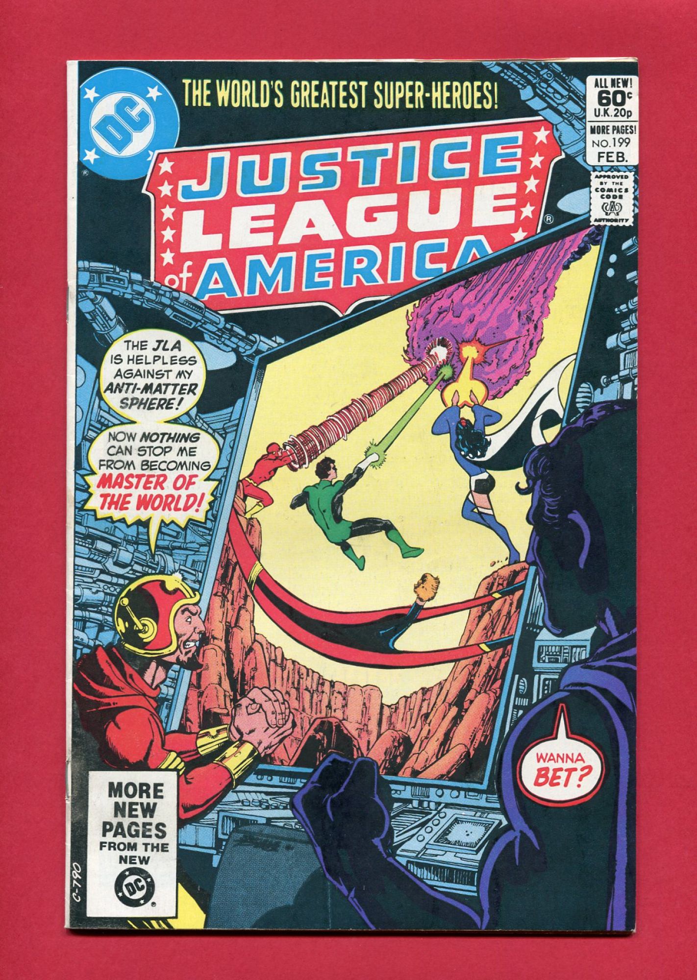Justice League of America #199, Feb 1982, 7.0 FN/VF