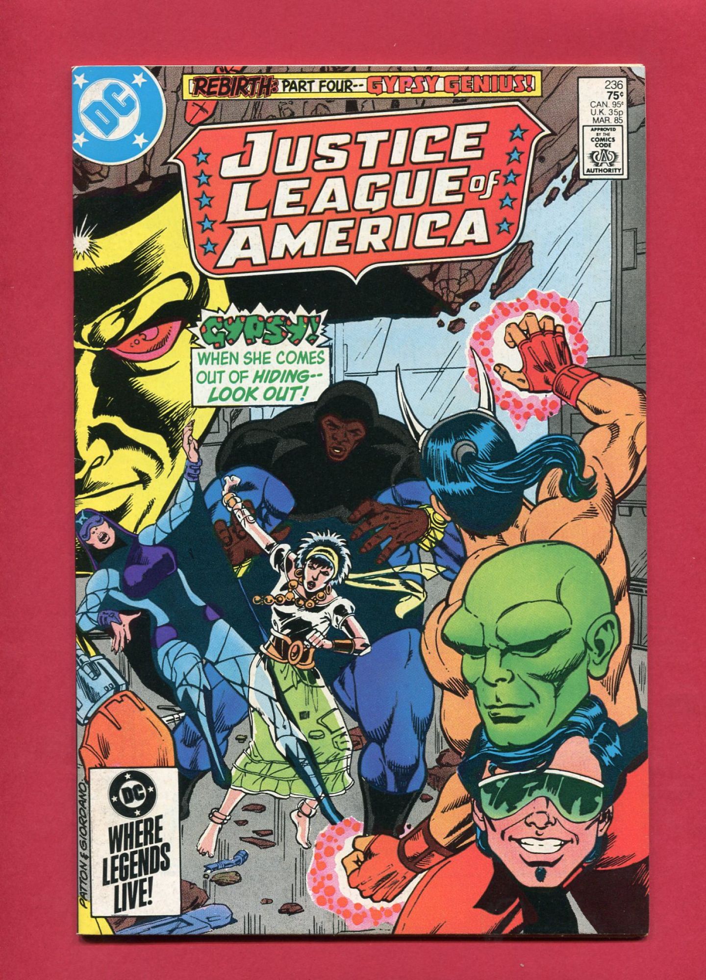 Justice League of America #236, Mar 1985, 9.2 NM-