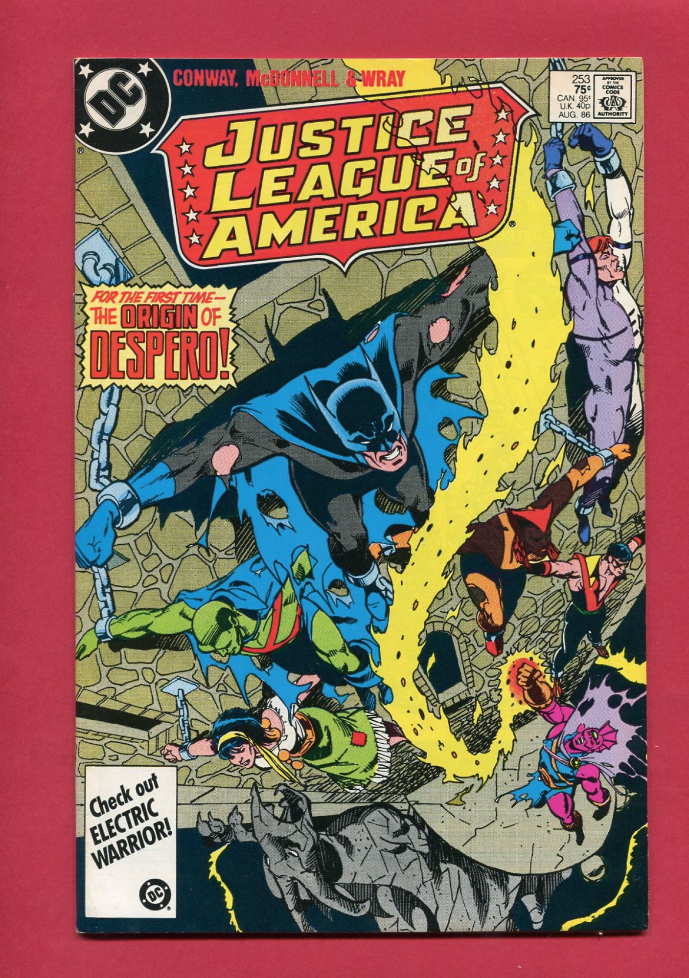 Justice League of America #253, Aug 1986, 8.5 VF+