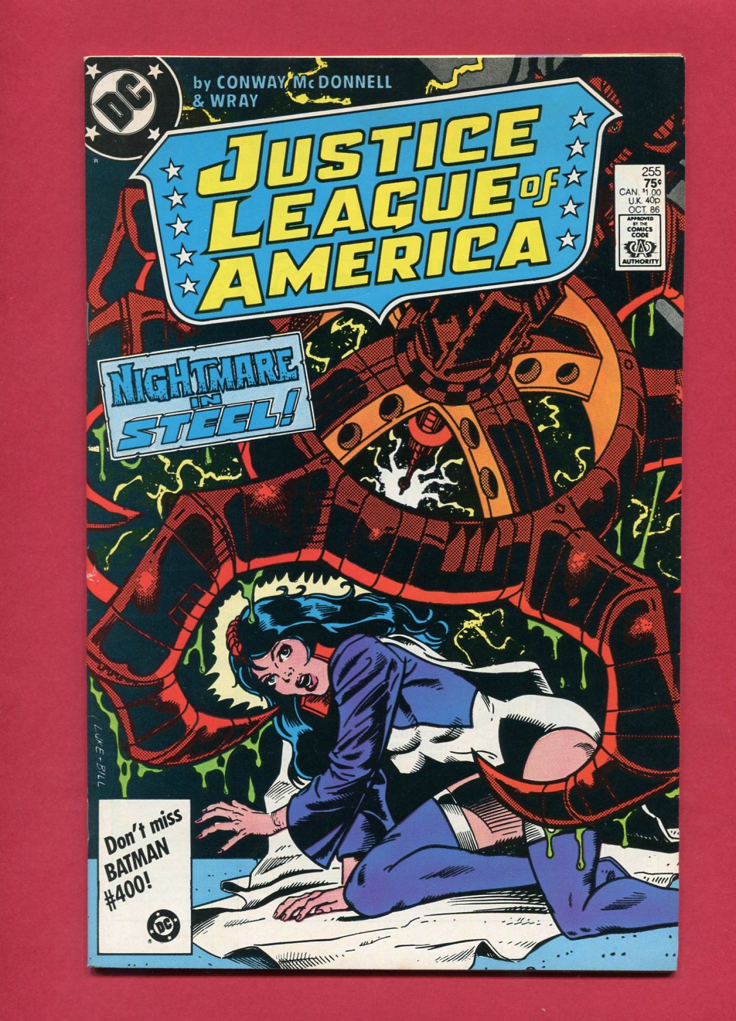 Justice League of America #255, Oct 1986, 9.2 NM-