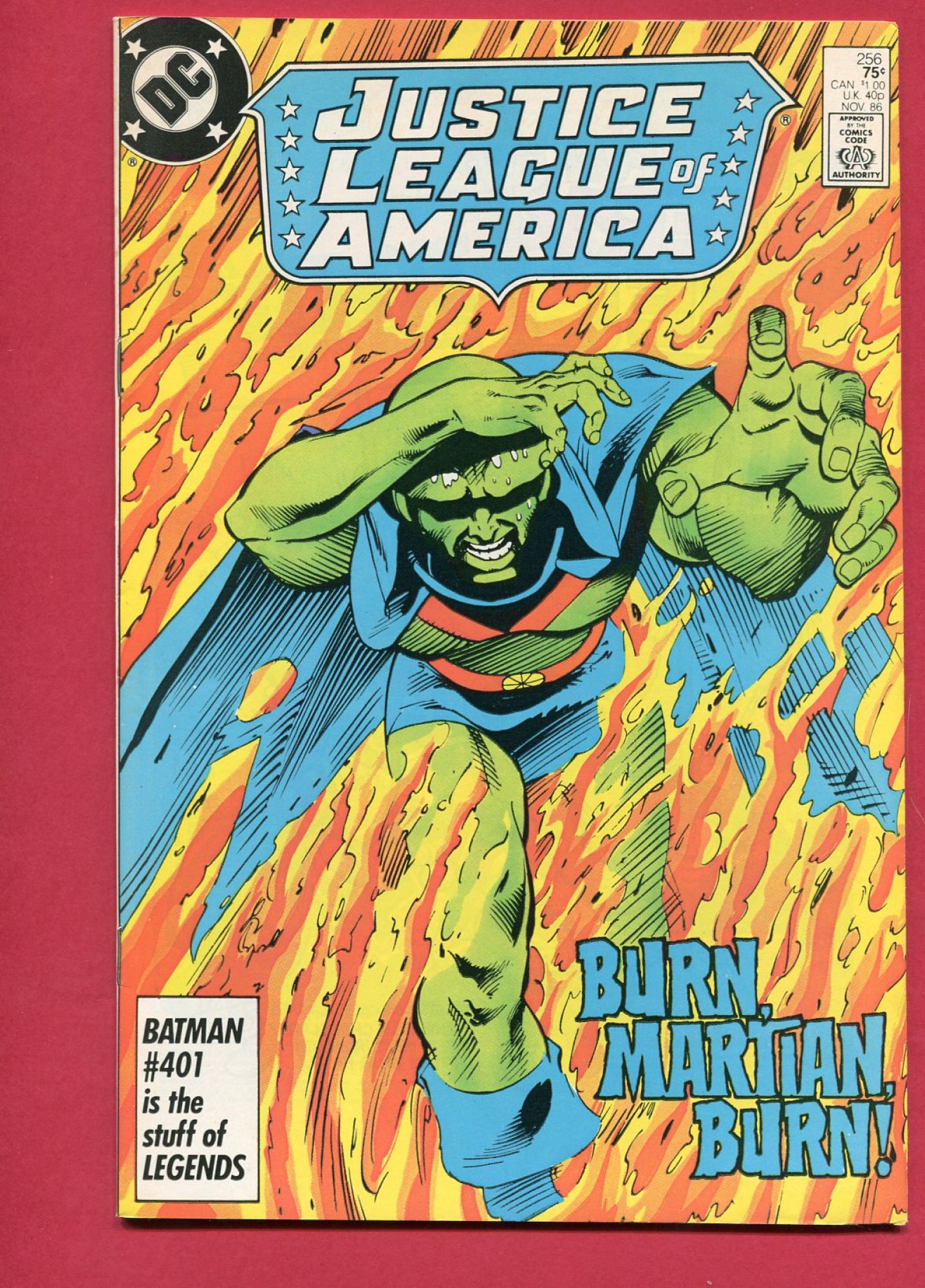 Justice League of America (Volume 1 1960) #256, Nov 1986, 9.2 NM-