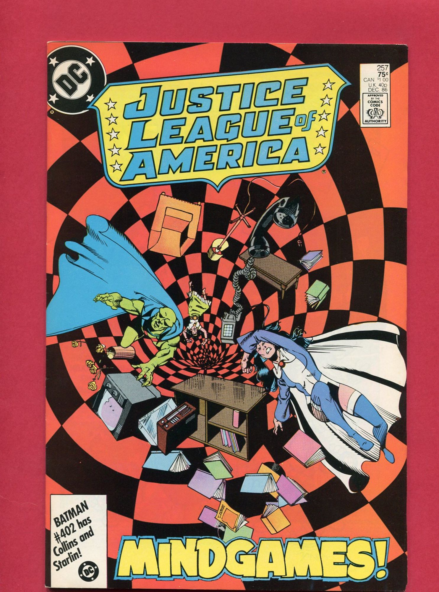 Justice League of America (Volume 1 1960) #257, Dec 1986, 9.2 NM-