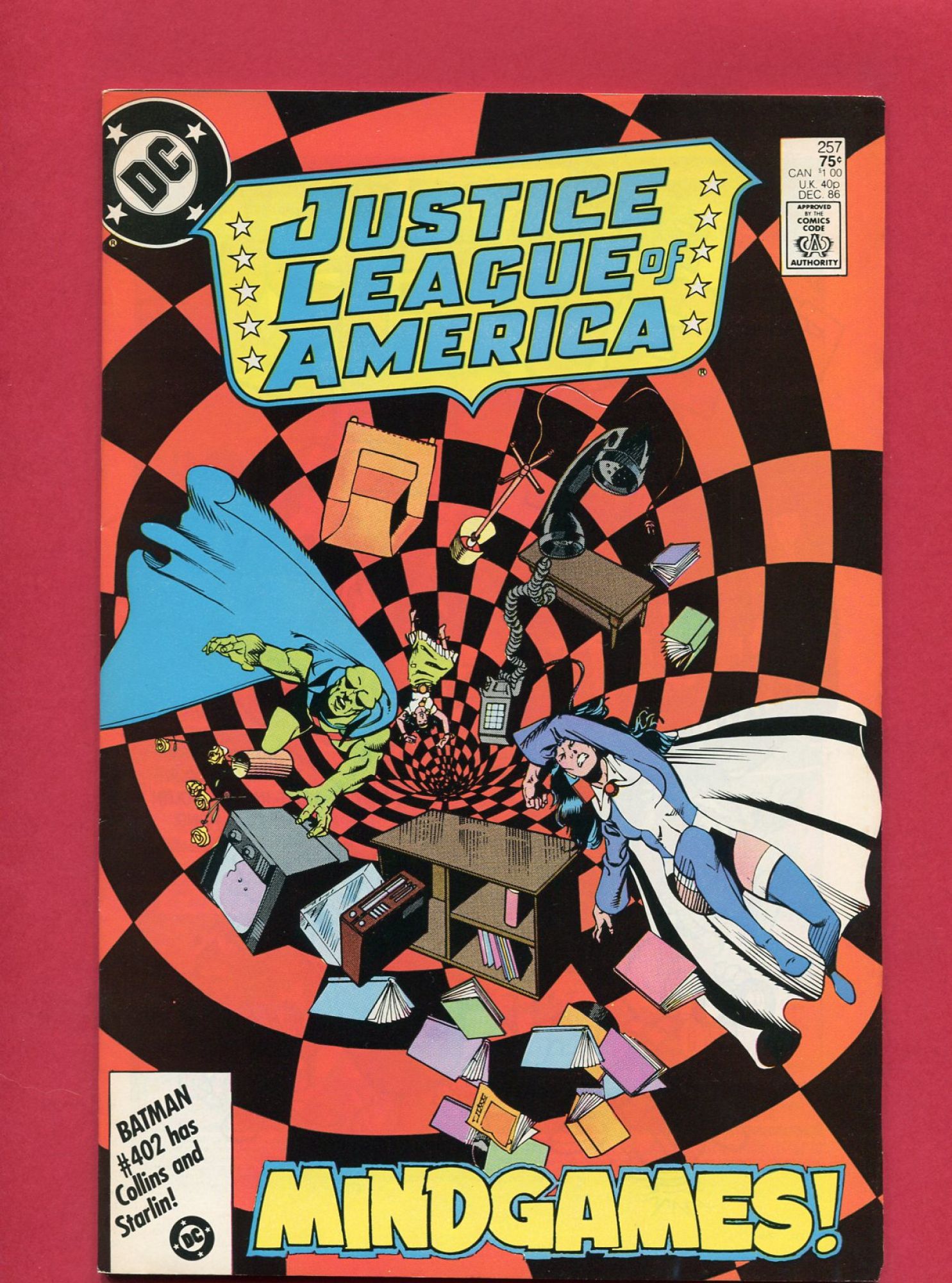 Justice League of America #257, Dec 1986, 8.5 VF+