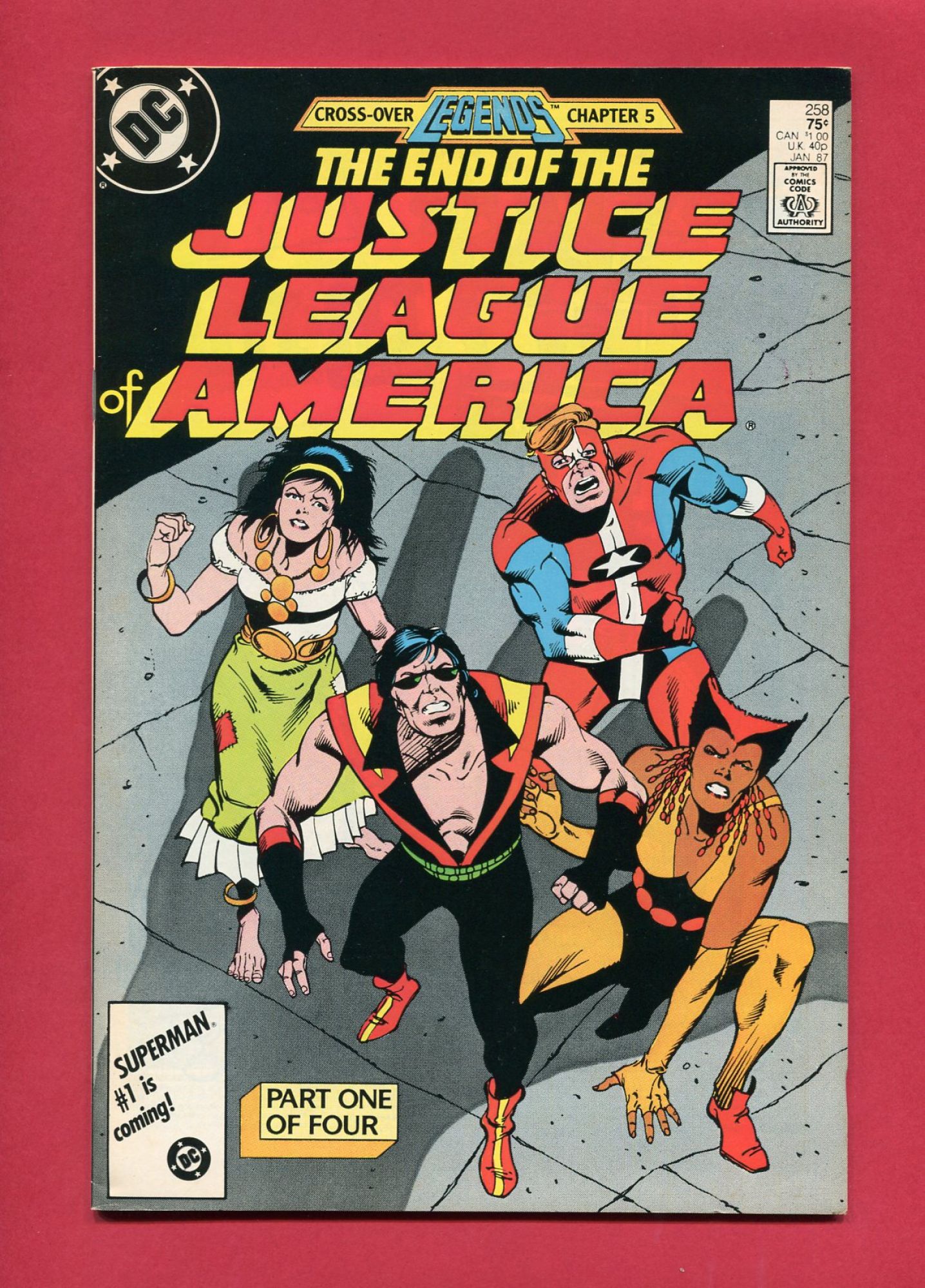 Justice League of America #258, Jan 1987, 8.0 VF