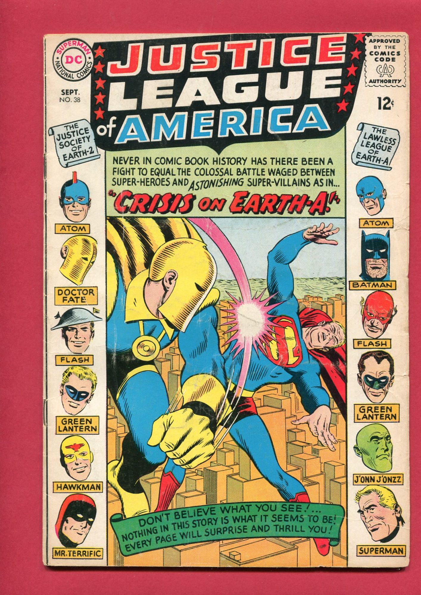 Justice League of America #38, Sep 1965, 4.5 VG+
