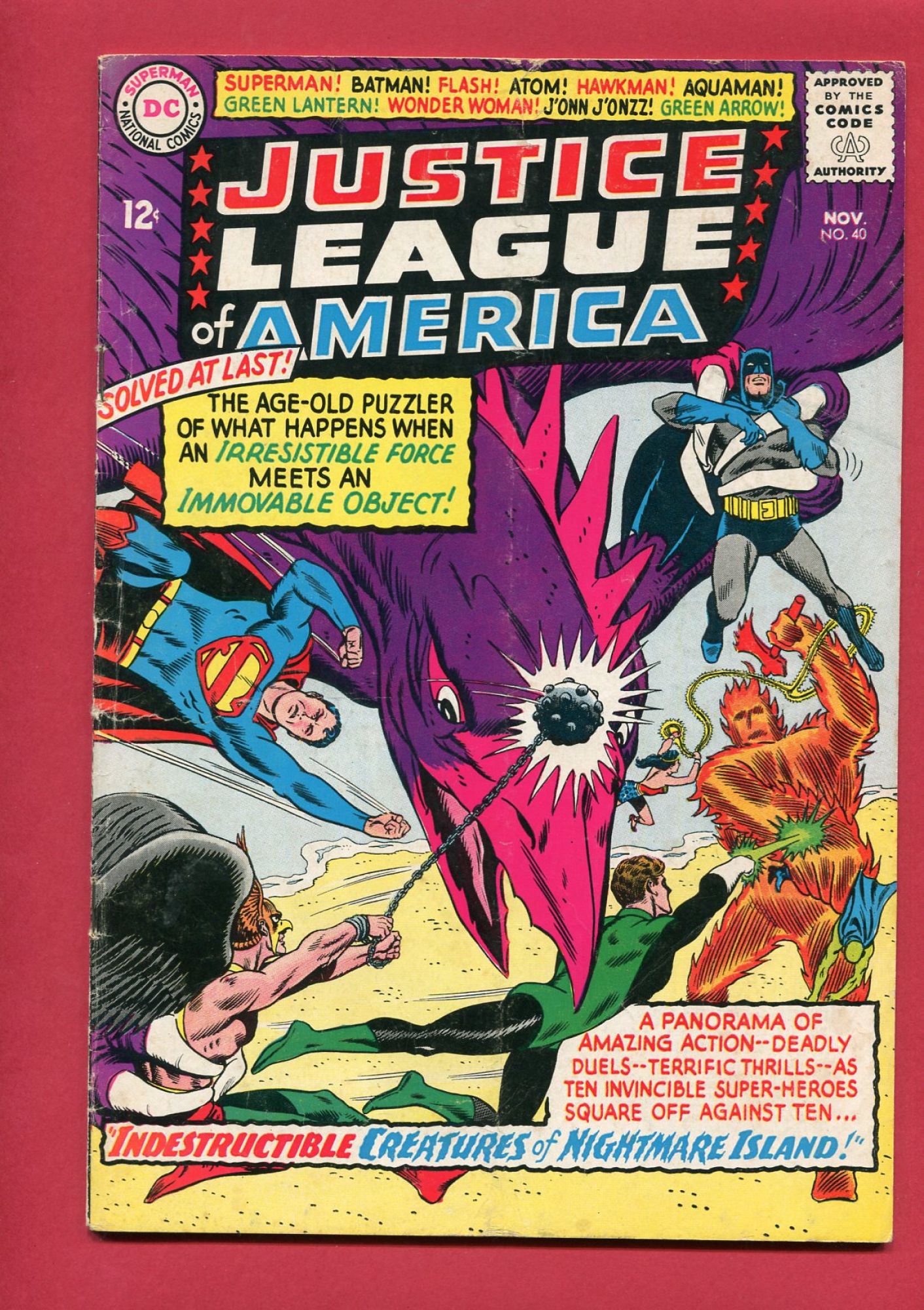 Justice League of America #40, Nov 1965, 4.0 VG
