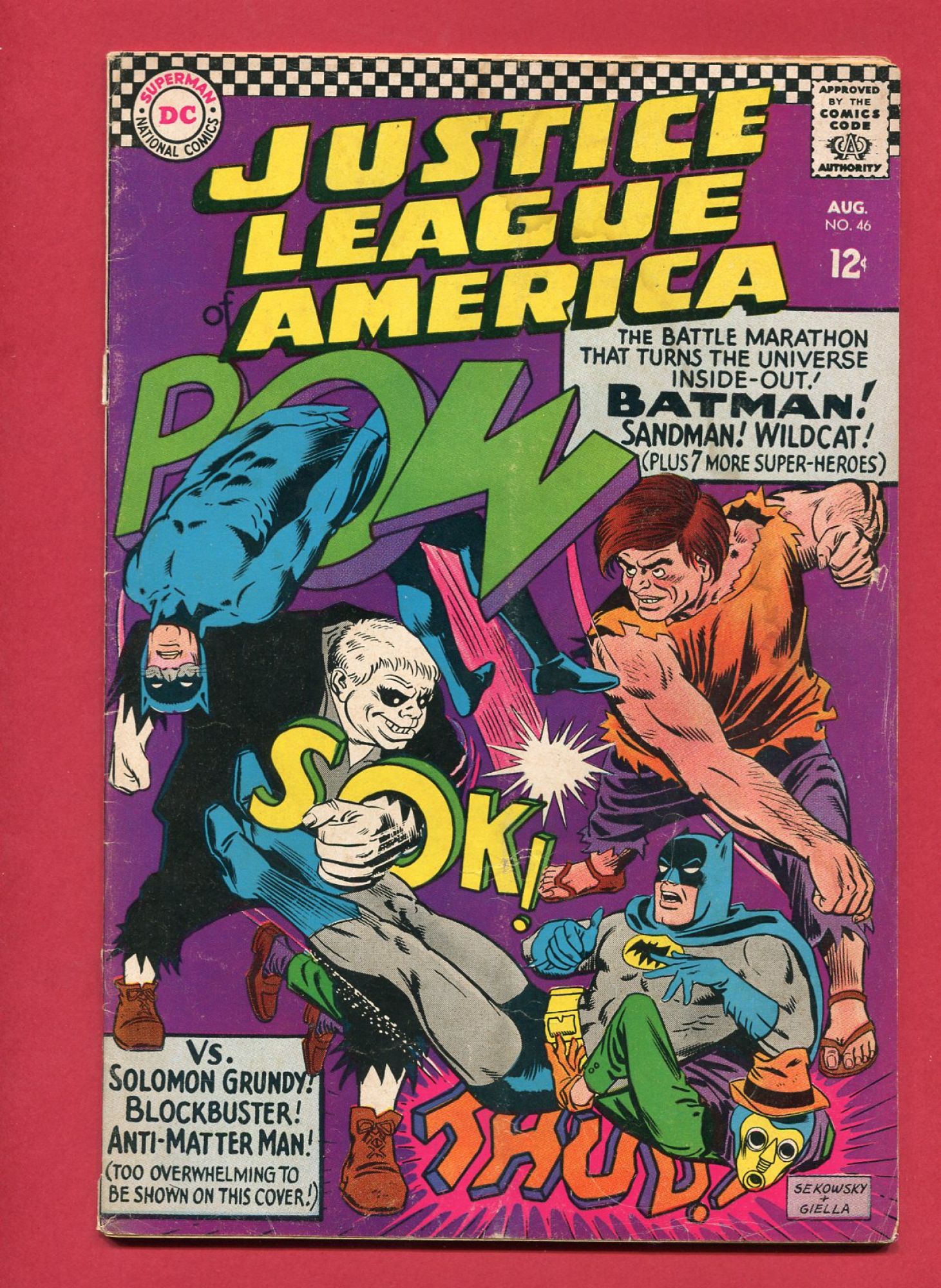 Justice League of America #46, Aug 1966, 3.0 GD/VG