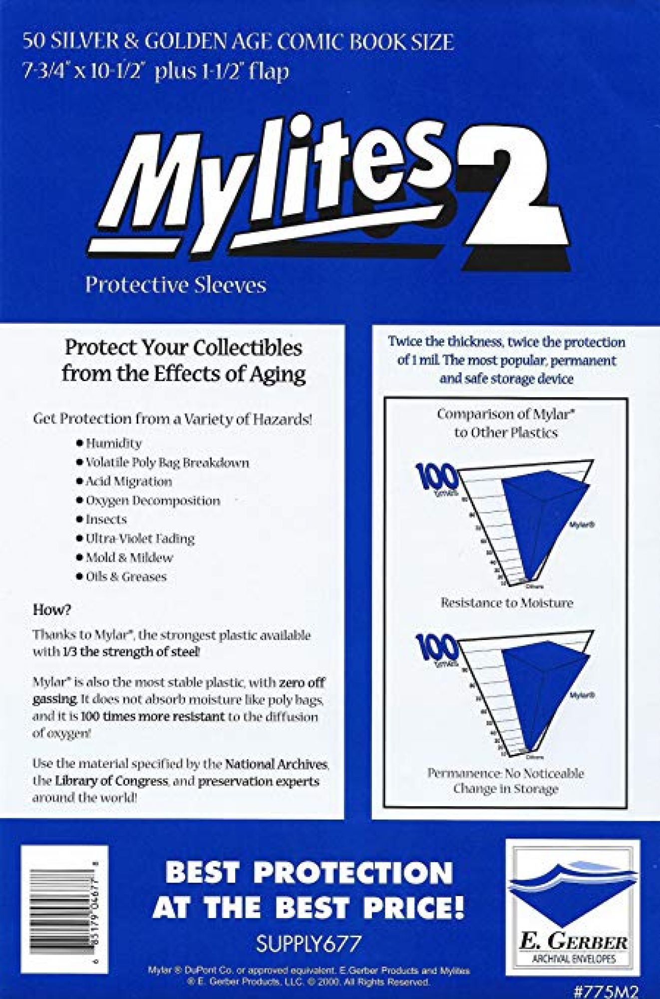 Mylites 2, Silver/Golden Age (197x267mm) Pack-50