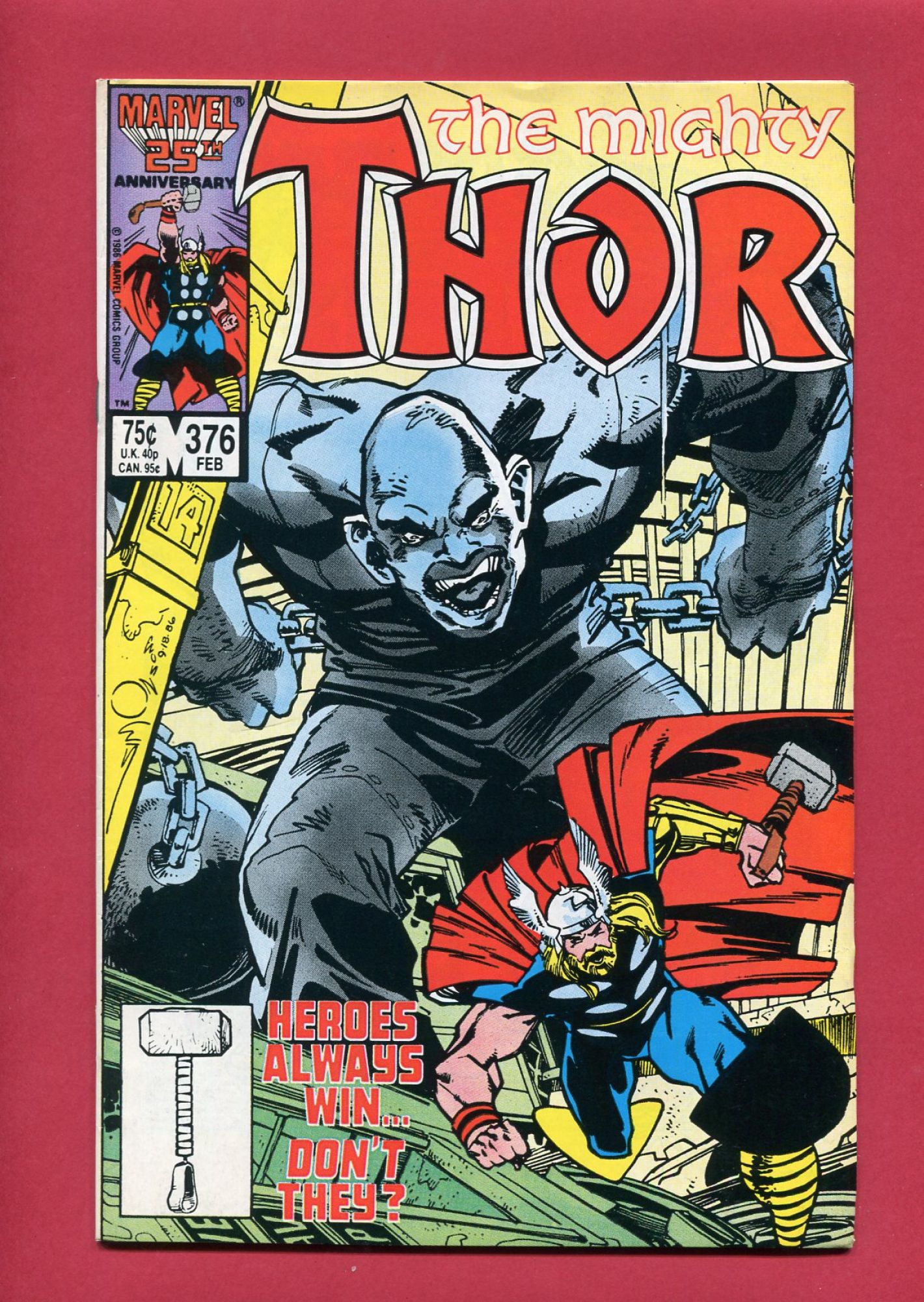 Thor #376, Feb 1987, 8.0 VF