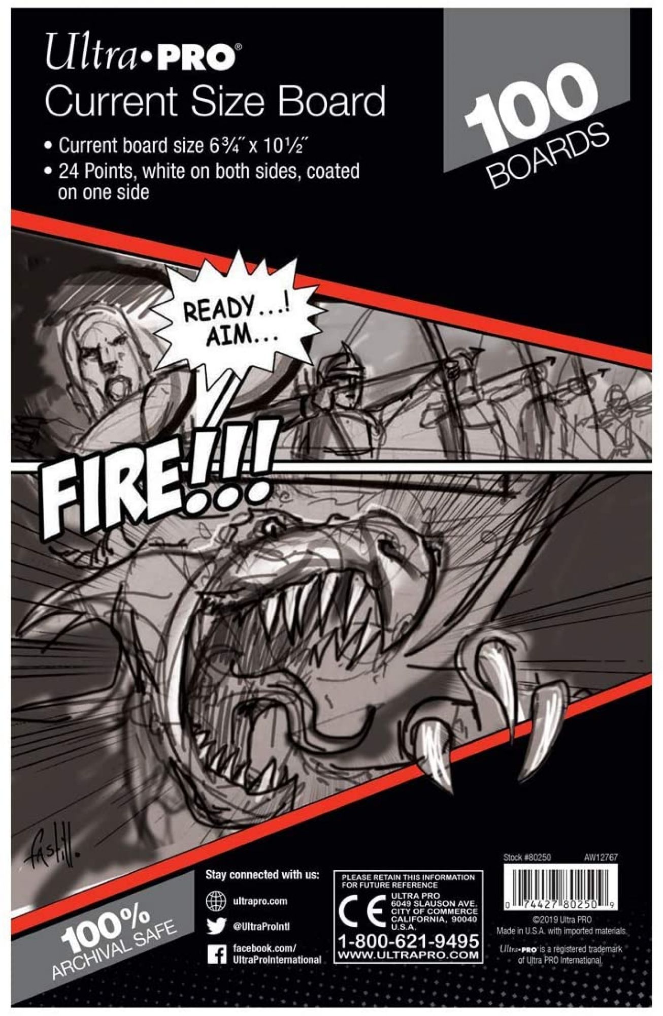 Ultra PRO Current Backing Boards (Pack-100)