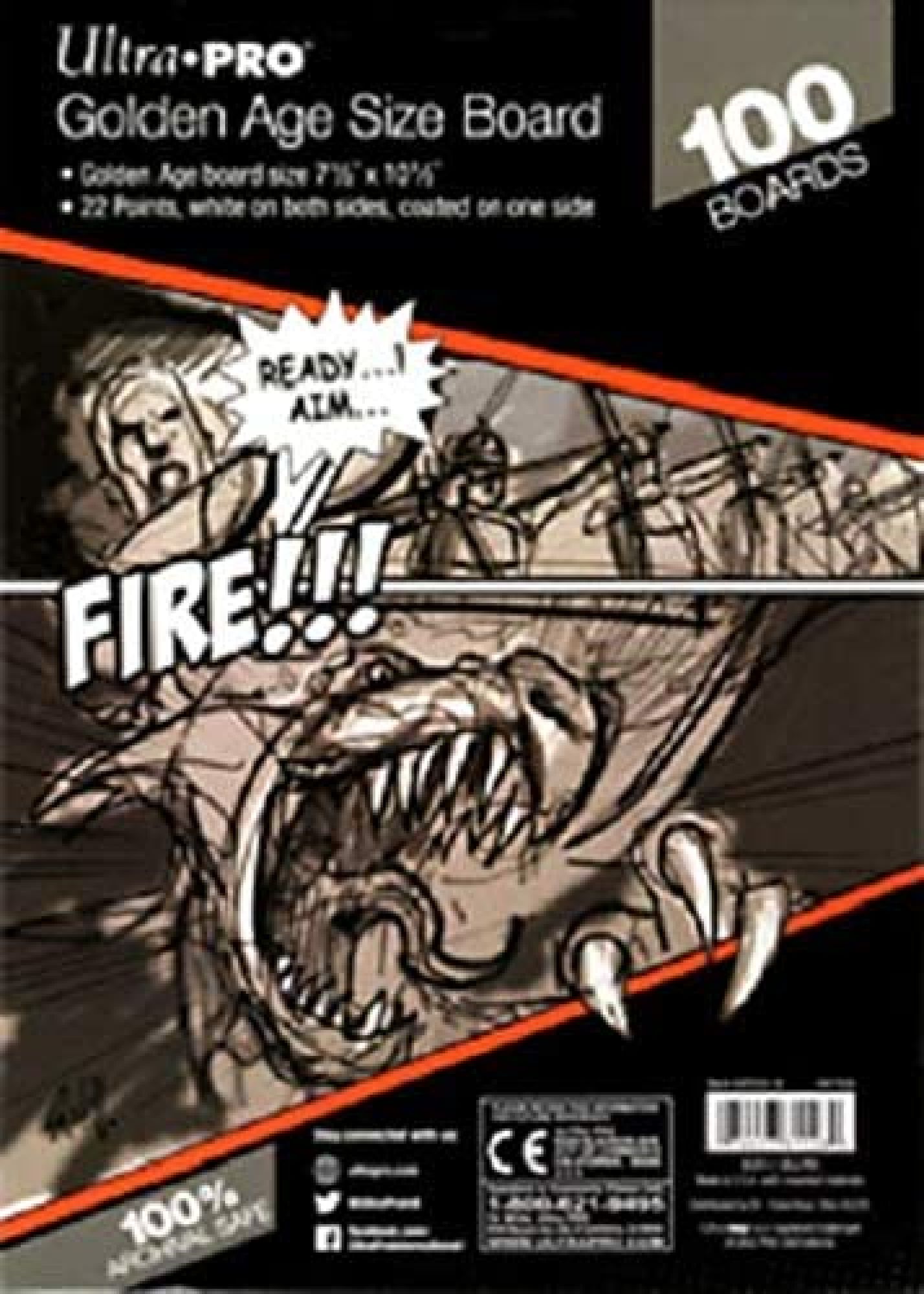 Ultra PRO Golden Backing Boards (Pack-100)