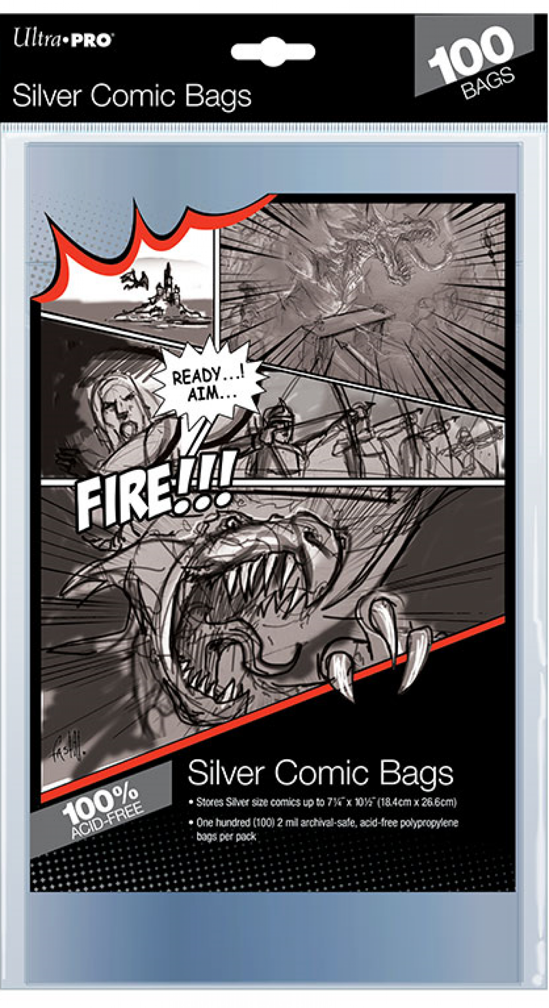 Ultra PRO Silver Comic Bags (Pack-100)