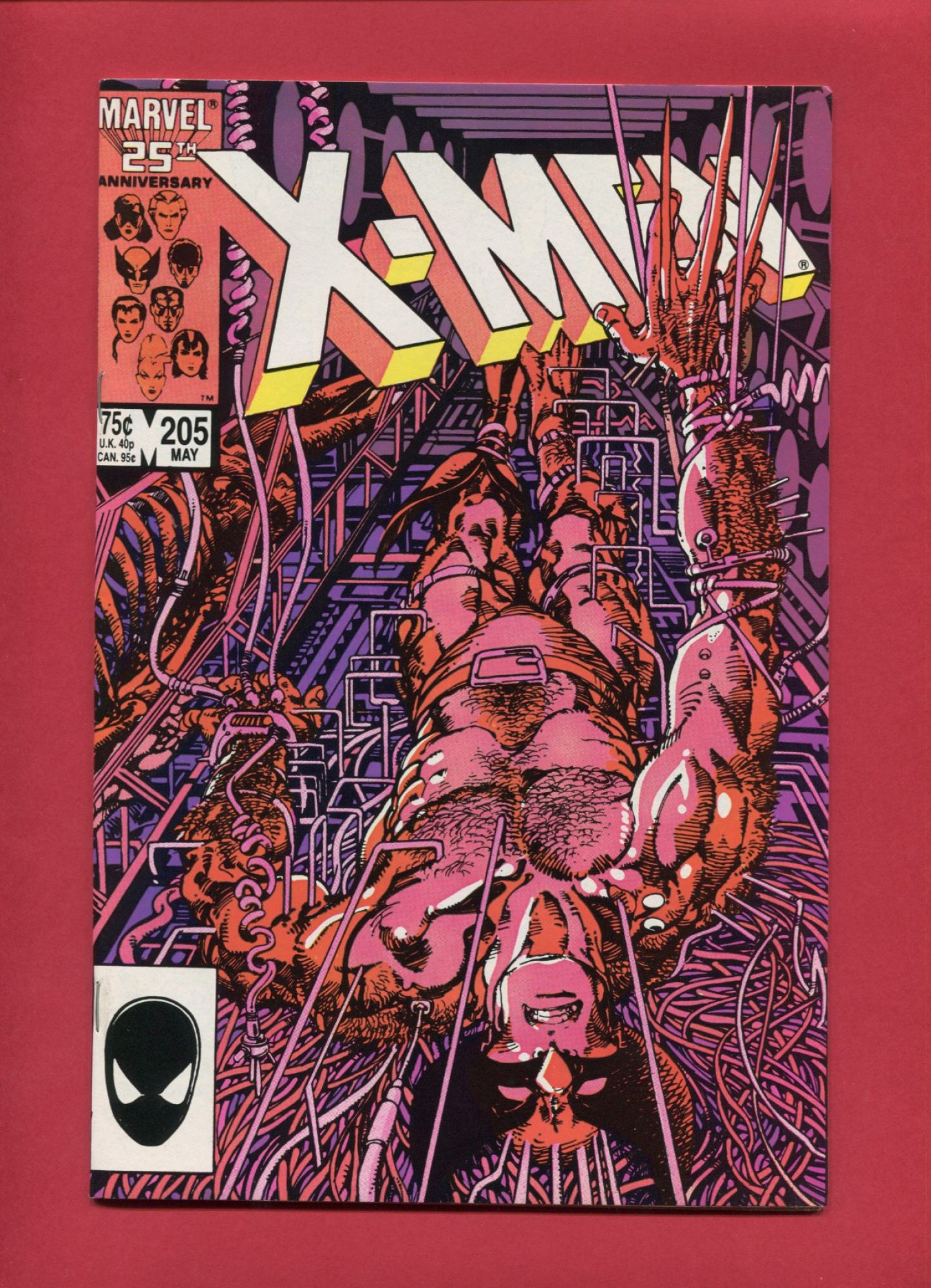 Uncanny X-Men #205, May 1986, 9.2 NM-