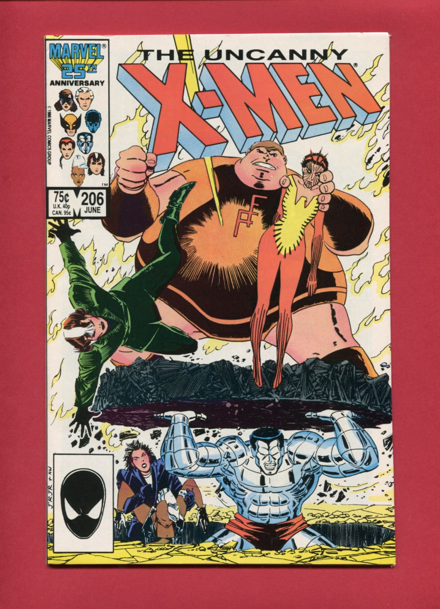 Uncanny X-Men #206, Jun 1986, 9.2 NM-