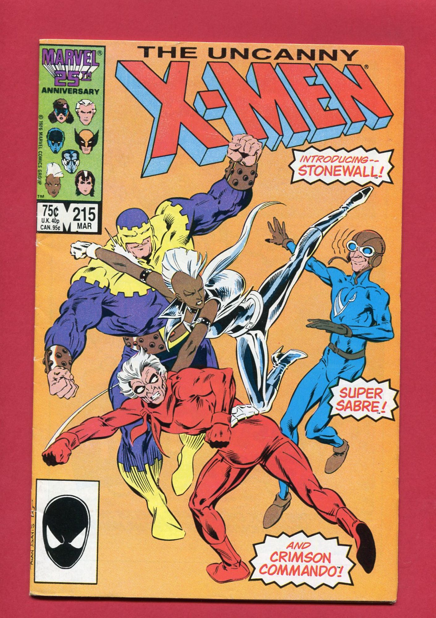 Uncanny X-Men #215, Mar 1987, 6.0 FN