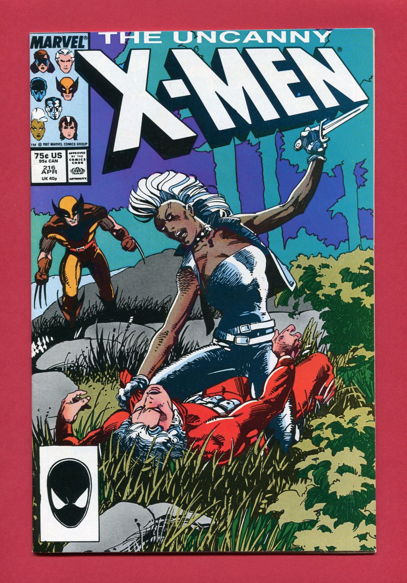 Uncanny X-Men #216, Apr 1987, 7.5 VF-