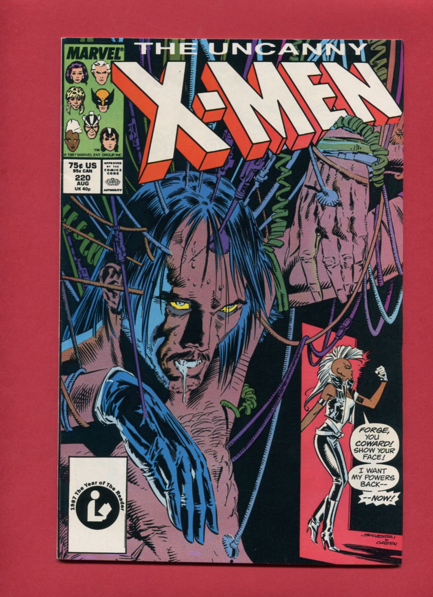Uncanny X-Men #220, Aug 1987, 8.5 VF+