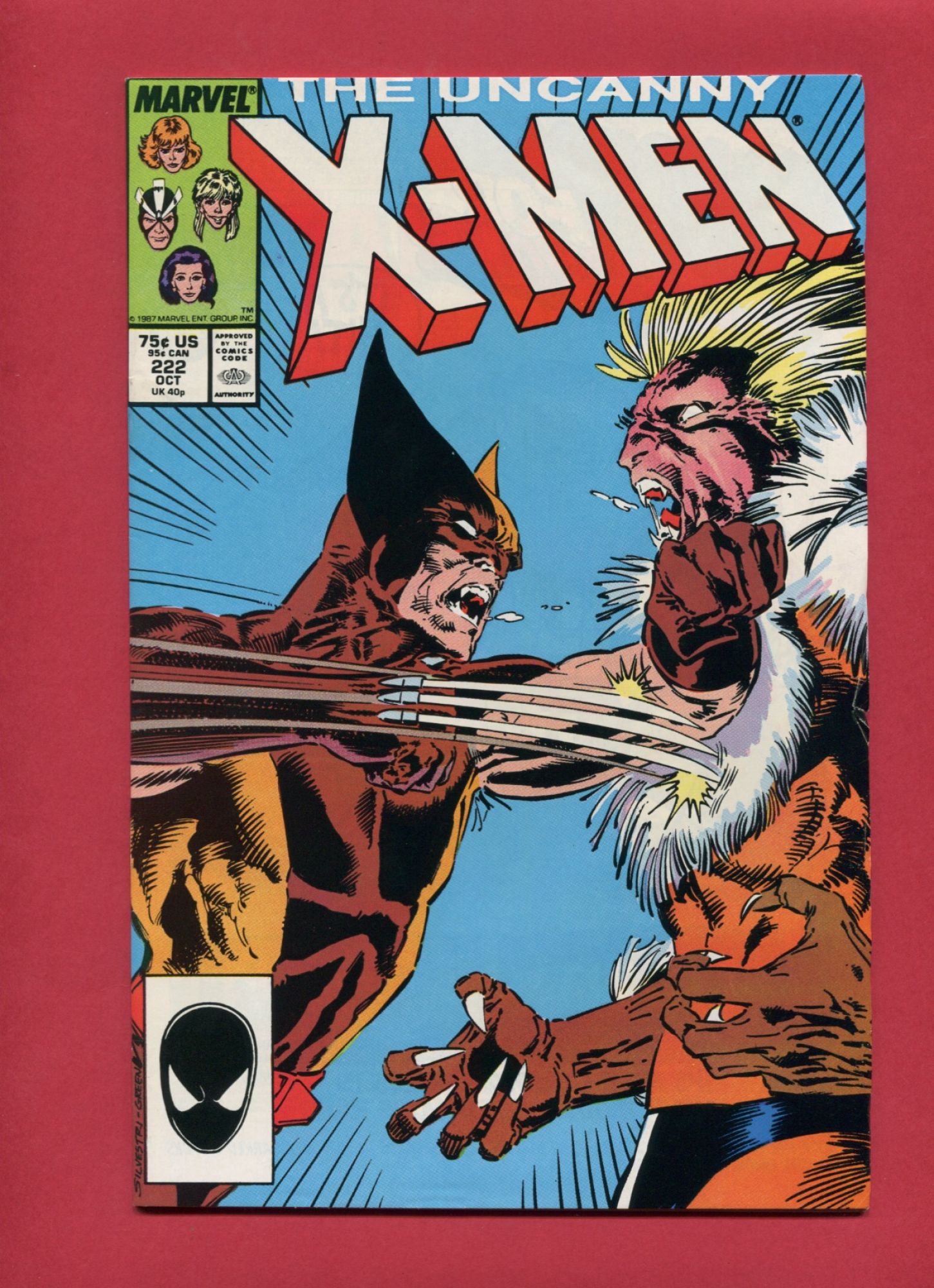 Uncanny X-Men #222, Oct 1987, 7.0 FN/VF