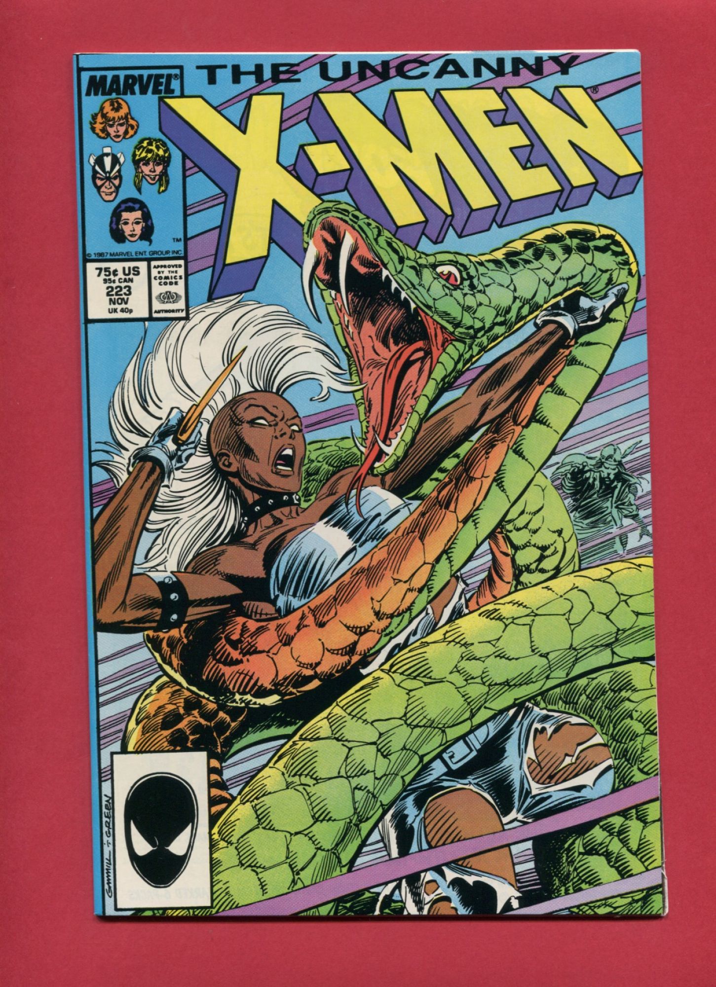 Uncanny X-Men #223, Nov 1987, 9.2 NM-