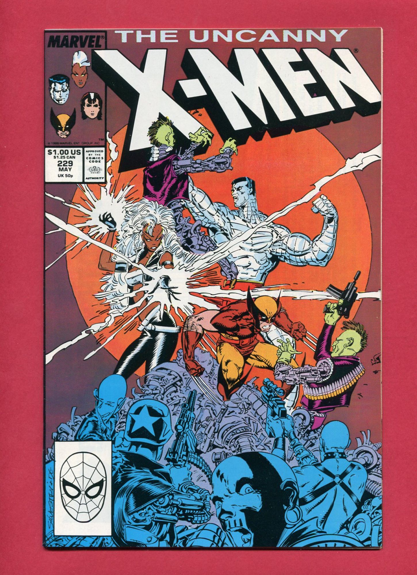 Uncanny X-Men #229, May 1988, 9.2 NM-