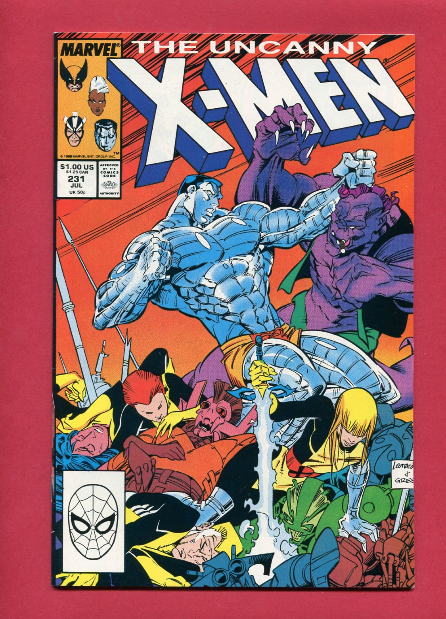 Uncanny X-Men #231, Jul 1988, 9.2 NM-