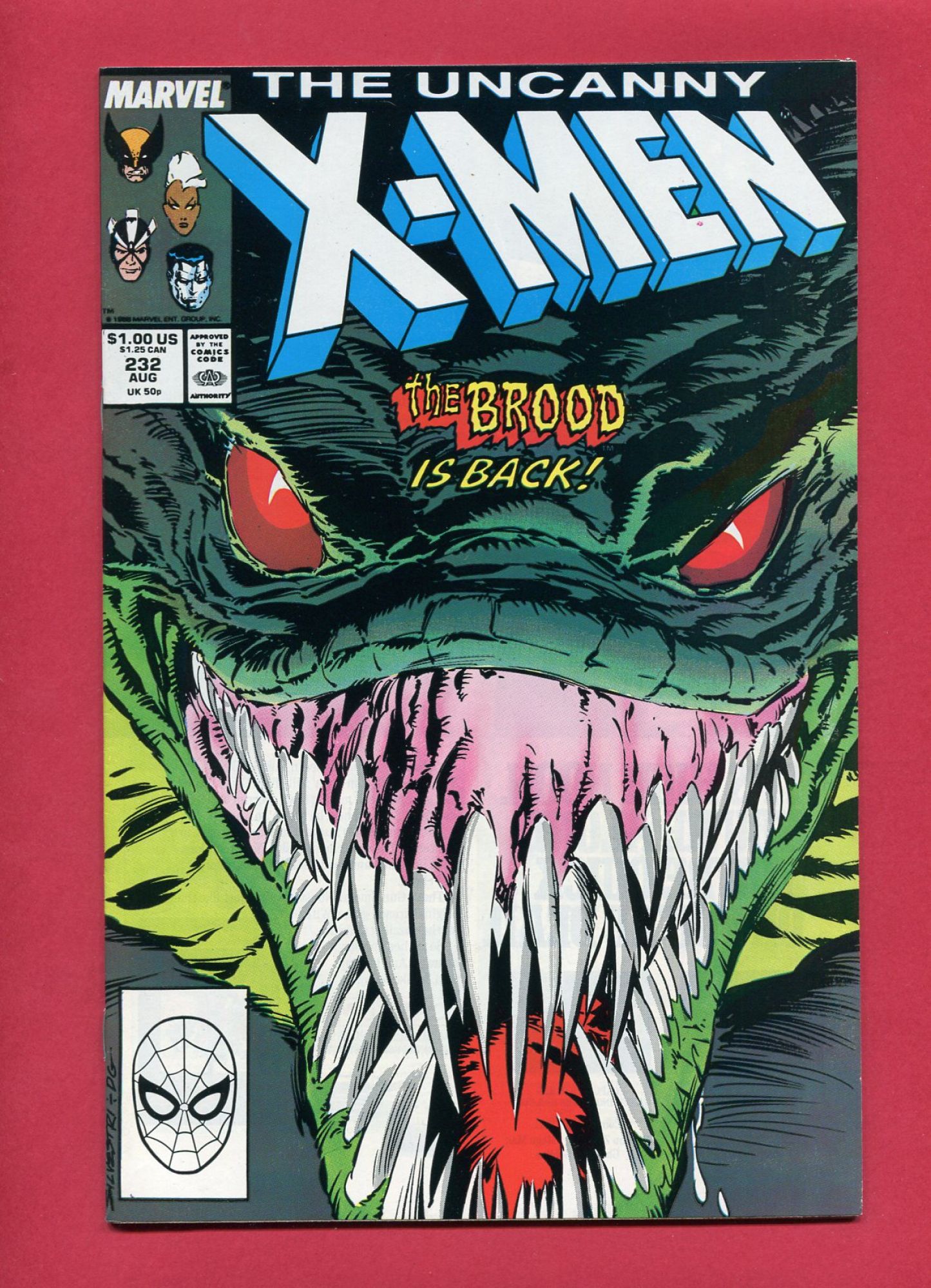 Uncanny X-Men #232, Aug 1988, 9.2 NM-