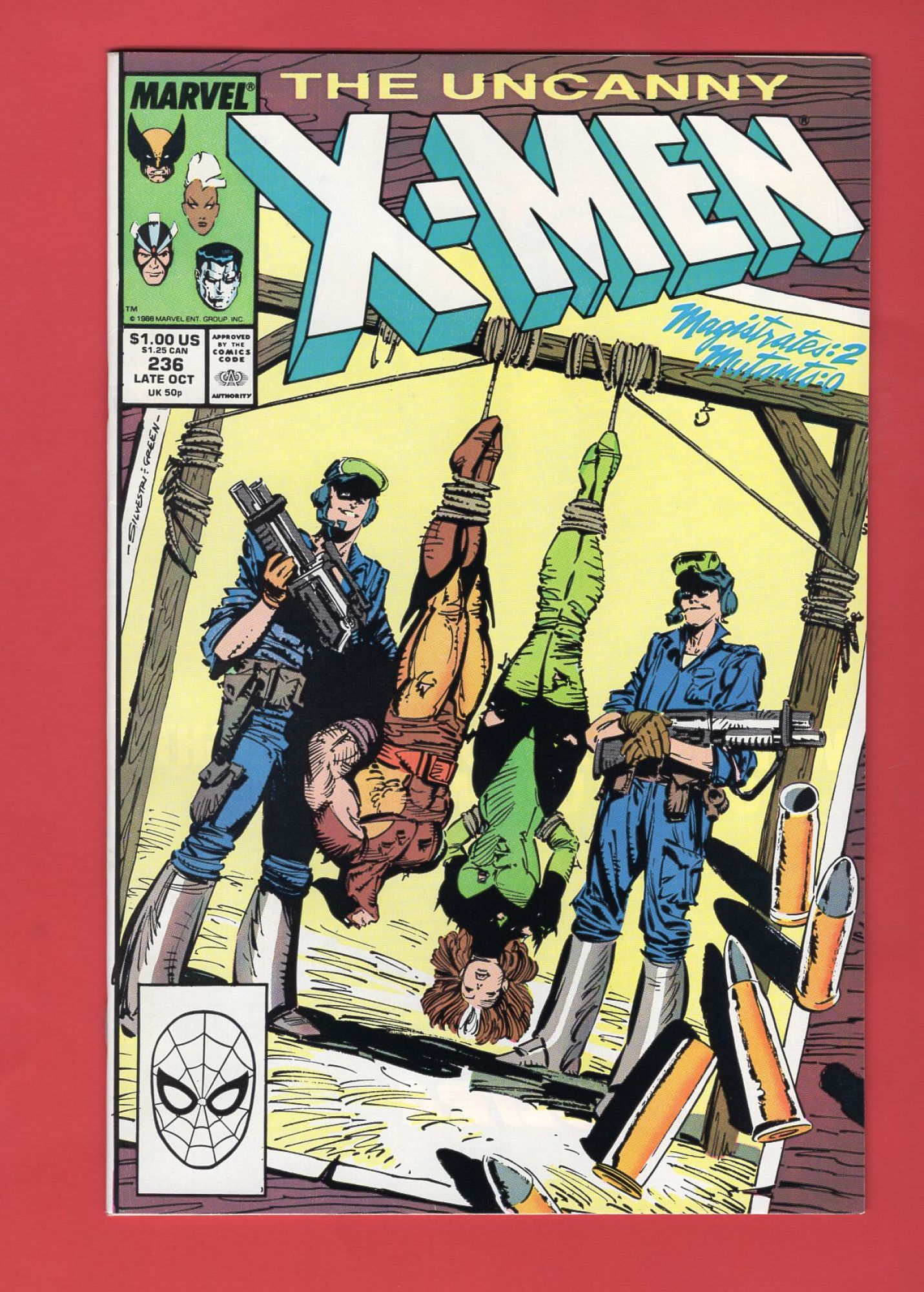 Uncanny X-Men #236, Oct 1988, 9.2 NM-