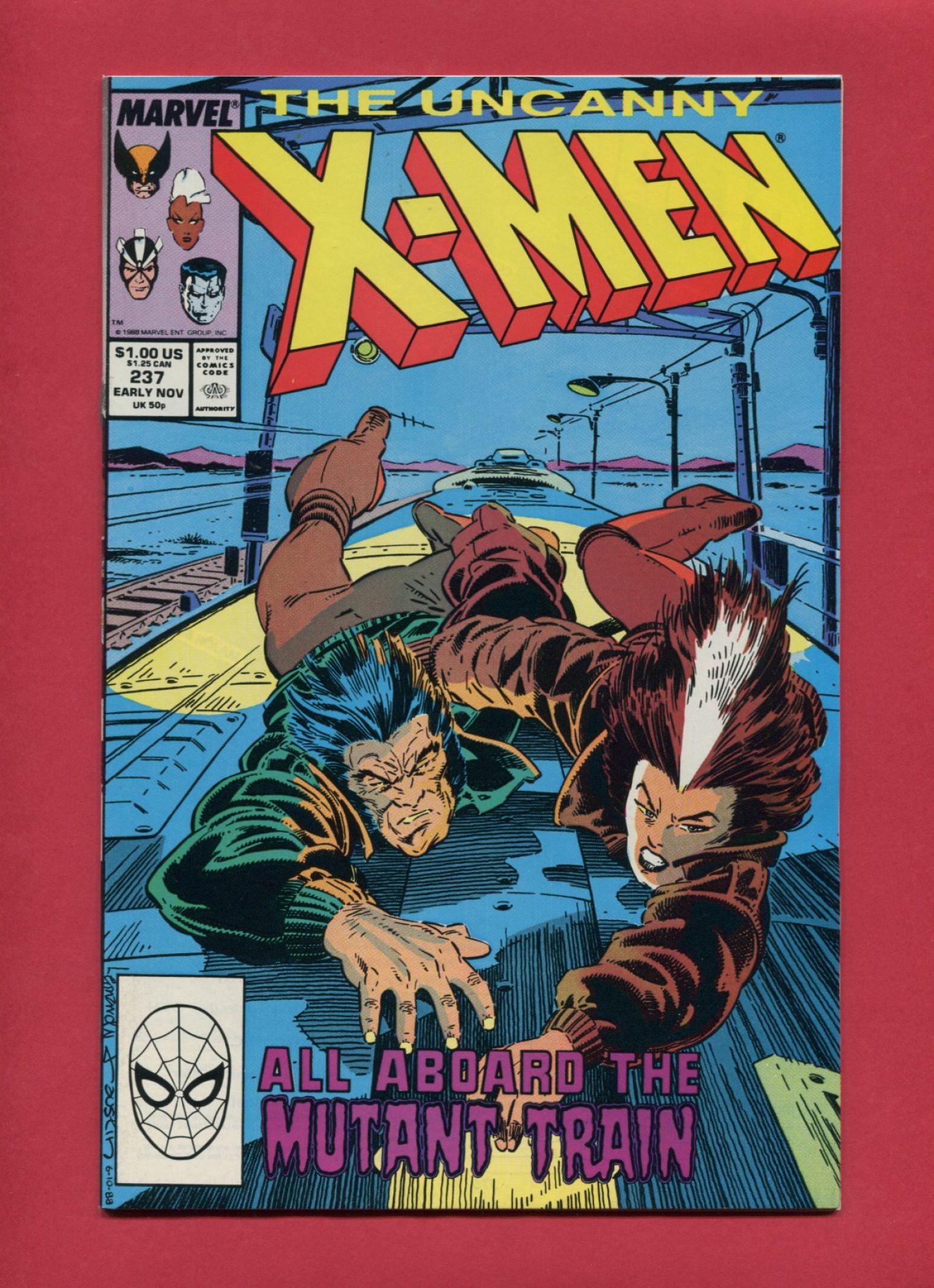 Uncanny X-Men #237, Nov 1988, 9.2 NM-
