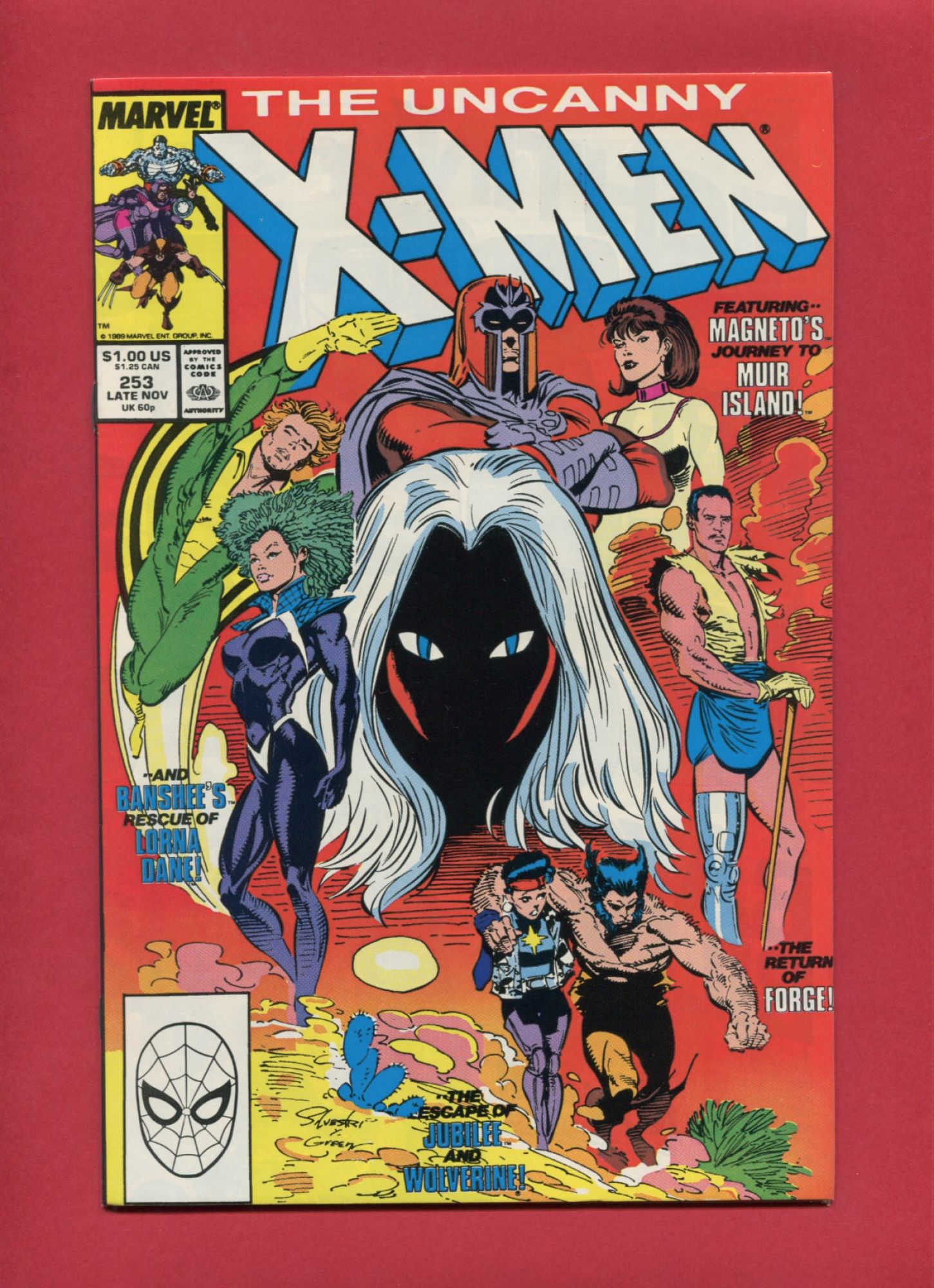Uncanny X-Men #253, Nov 1989, 9.2 NM-