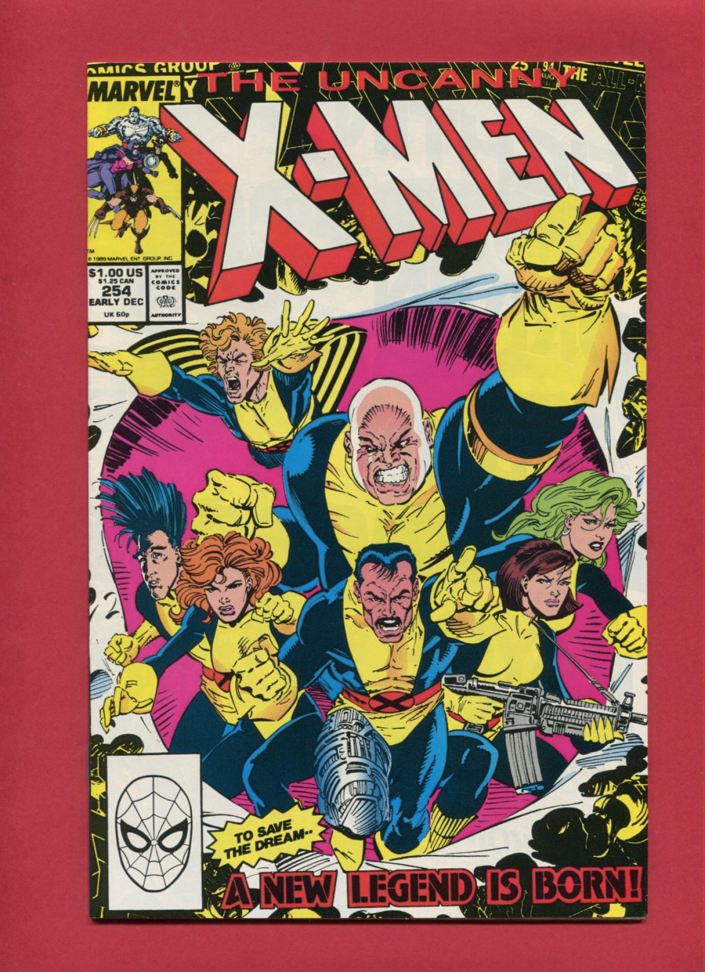 Uncanny X-Men #254, Dec 1989, 9.2 NM-