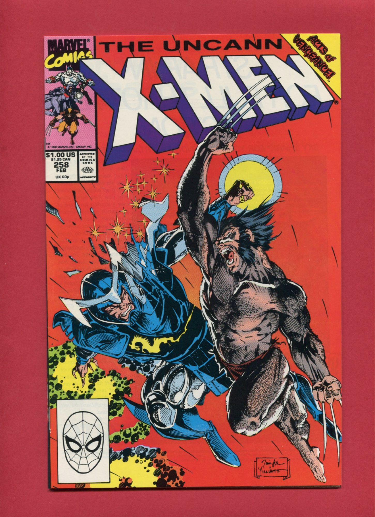 Uncanny X-Men #258, Feb 1990, 9.2 NM-